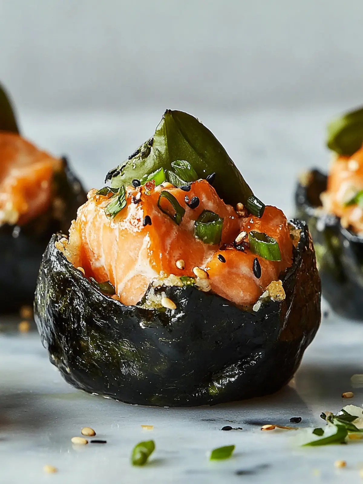 Baked Salmon Sushi Cups: Quick, Crispy Delight at Home 5 Baked Salmon Sushi Cups