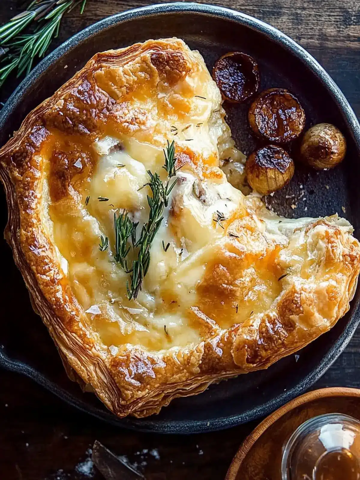 Baked Gruyère in Pastry with Rosemary and Garlic Perfection 5 Baked Gruyère in Pastry with Rosemary and Garlic