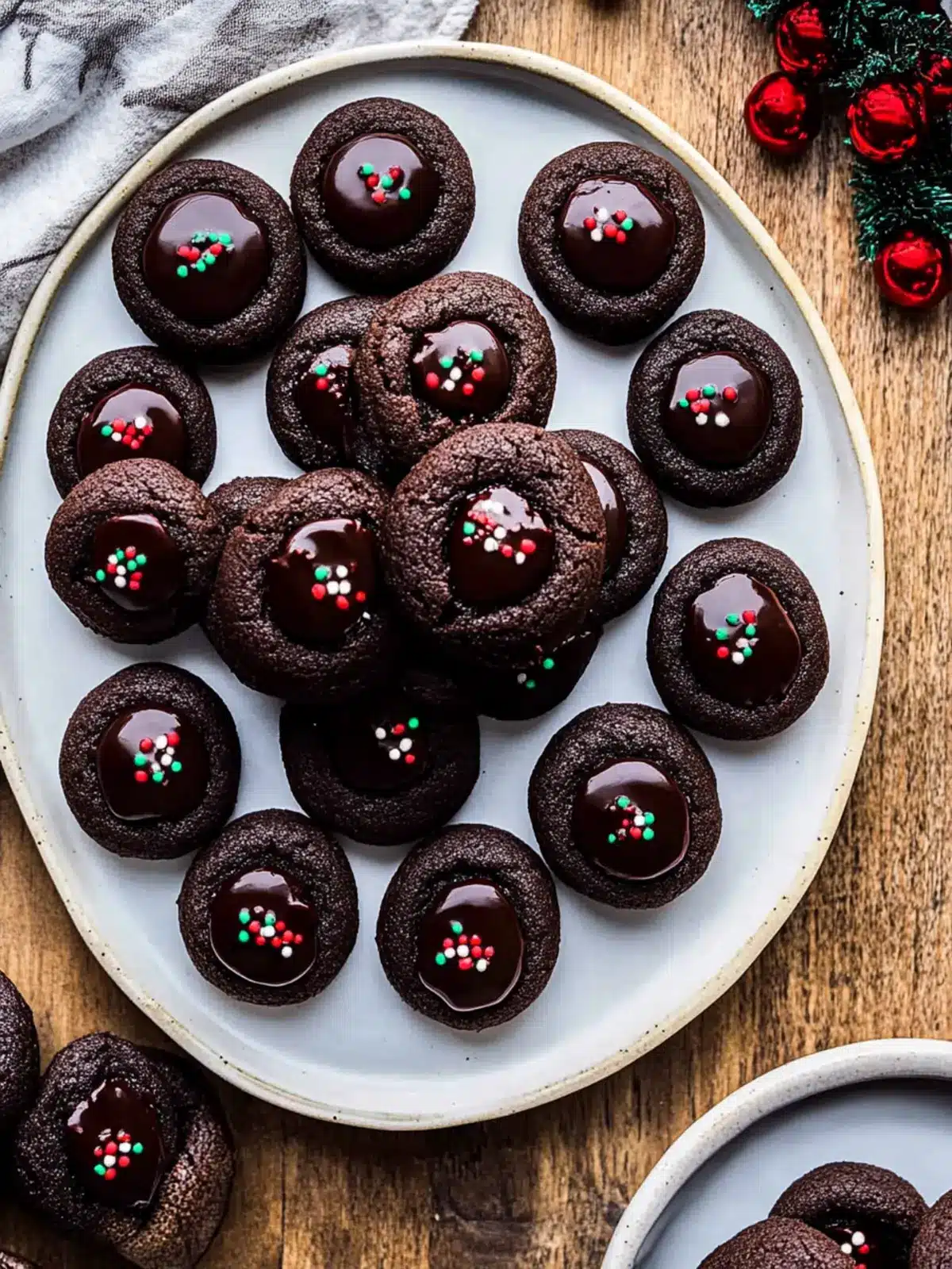 Chewy Chocolate Thumbprint Cookies with Indulgent Ganache 5 Chocolate Thumbprint Cookies
