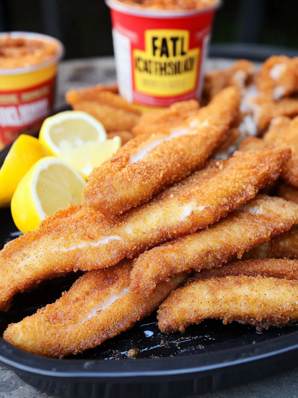 Crispy Fried Catfish Strips with Zesty Lemon Parsley Salt 3 Fried Catfish