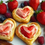 Irresistible Strawberry Cream Cheese Heart Danishes for Love 8 STRAWBERRY CREAM CHEESE HEART DANISHES