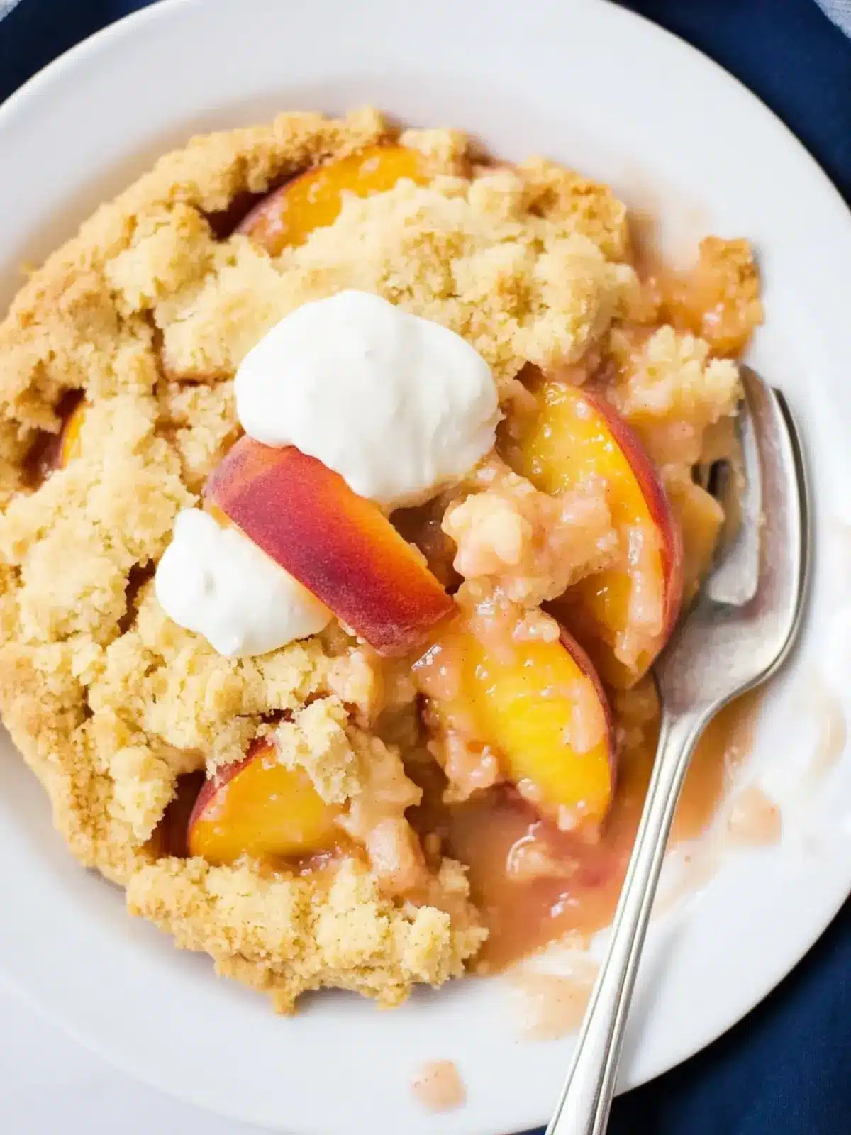 Easy Vegan Peach Cobbler That Will Melt Your Heart 2 Easy Vegan Peach Cobbler