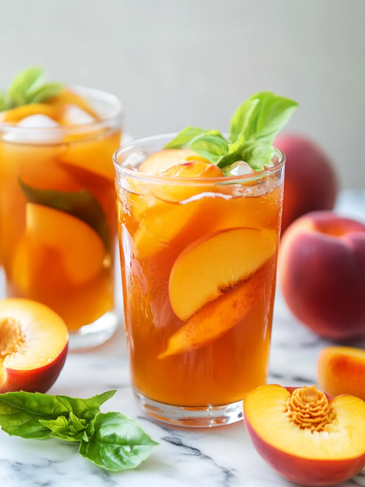 Georgia Peach Sweet Tea Recipe You’ll Love on a Hot Day 2 Georgia Peach Sweet Tea