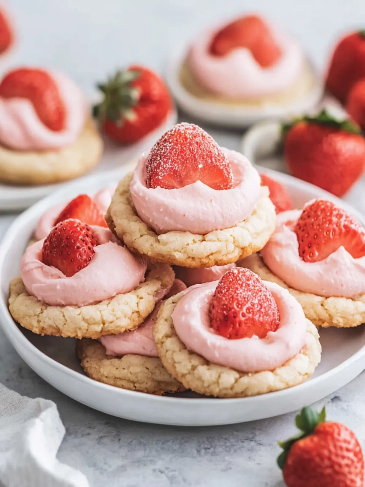 Sweet Strawberry Kiss Cookies: Easy Treats in 20 Minutes 4 Strawberry Kiss Cookies