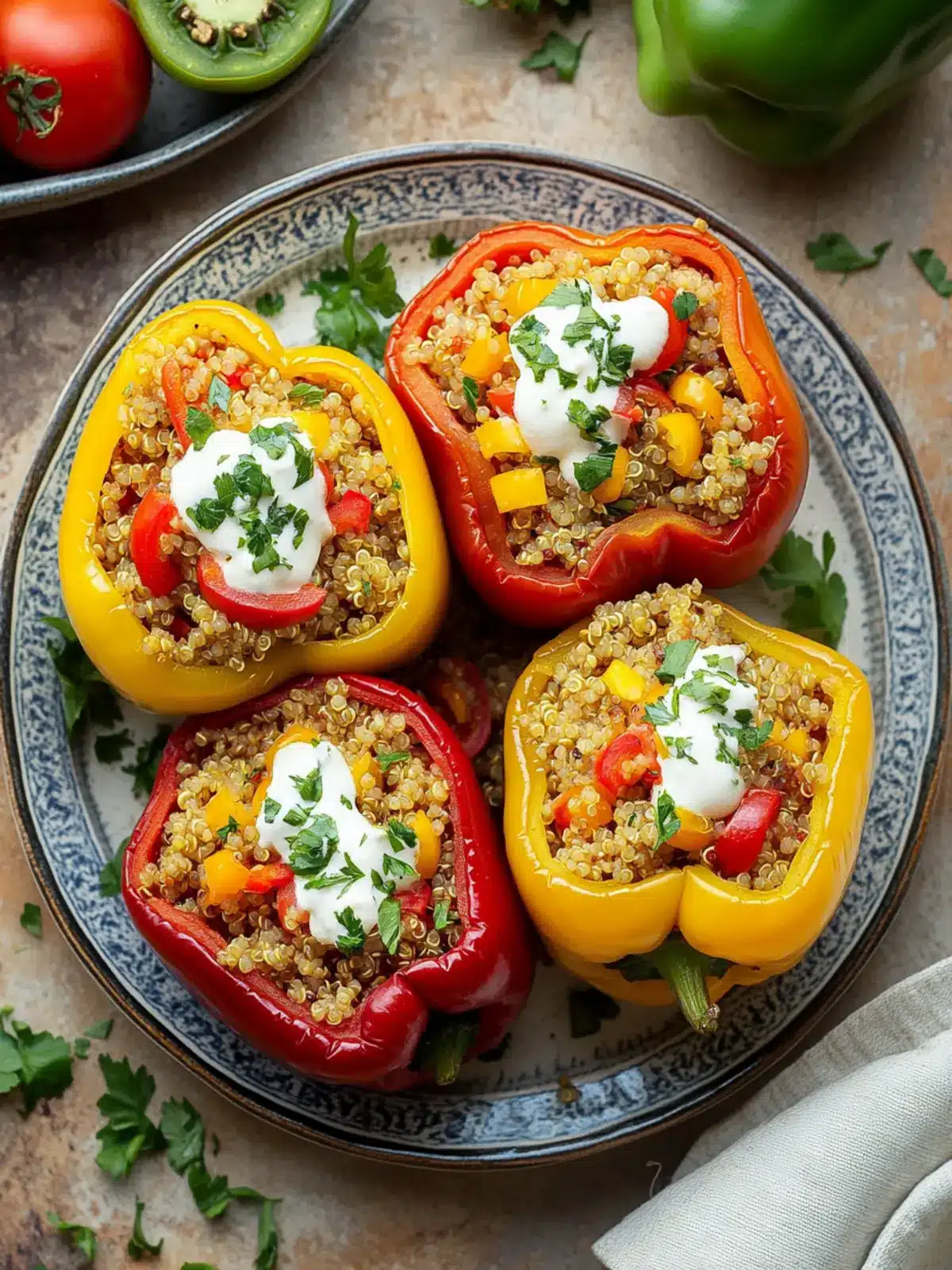 Delicious Quinoa Stuffed Bell Peppers for a Healthy Dinner 4 Quinoa Stuffed Bell Peppers