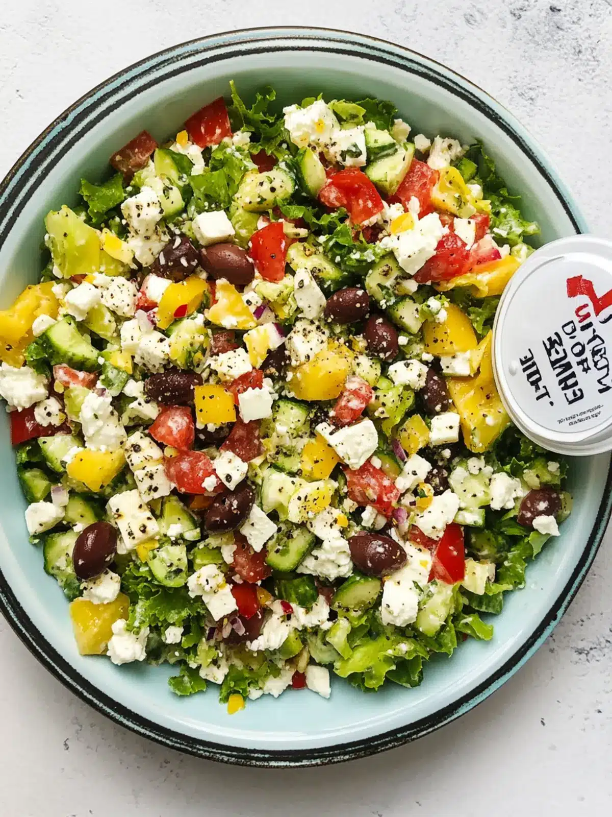 Greek Salad with Creamy Yogurt Dressing That's a Game Changer 4 Greek Salad with Creamy Yogurt Dressing