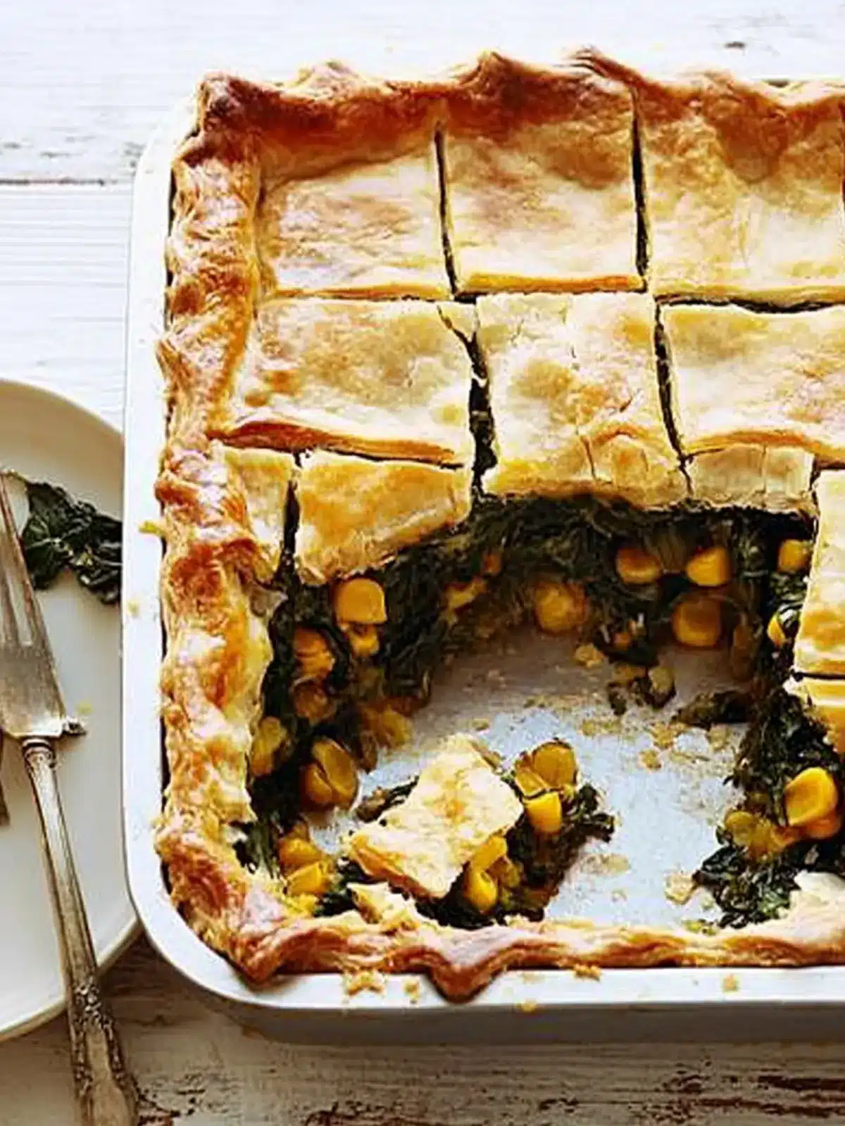 Collards and Corn Slab Pie: Your New Favorite Southern Comfort! 3 Collards and Corn Slab Pie