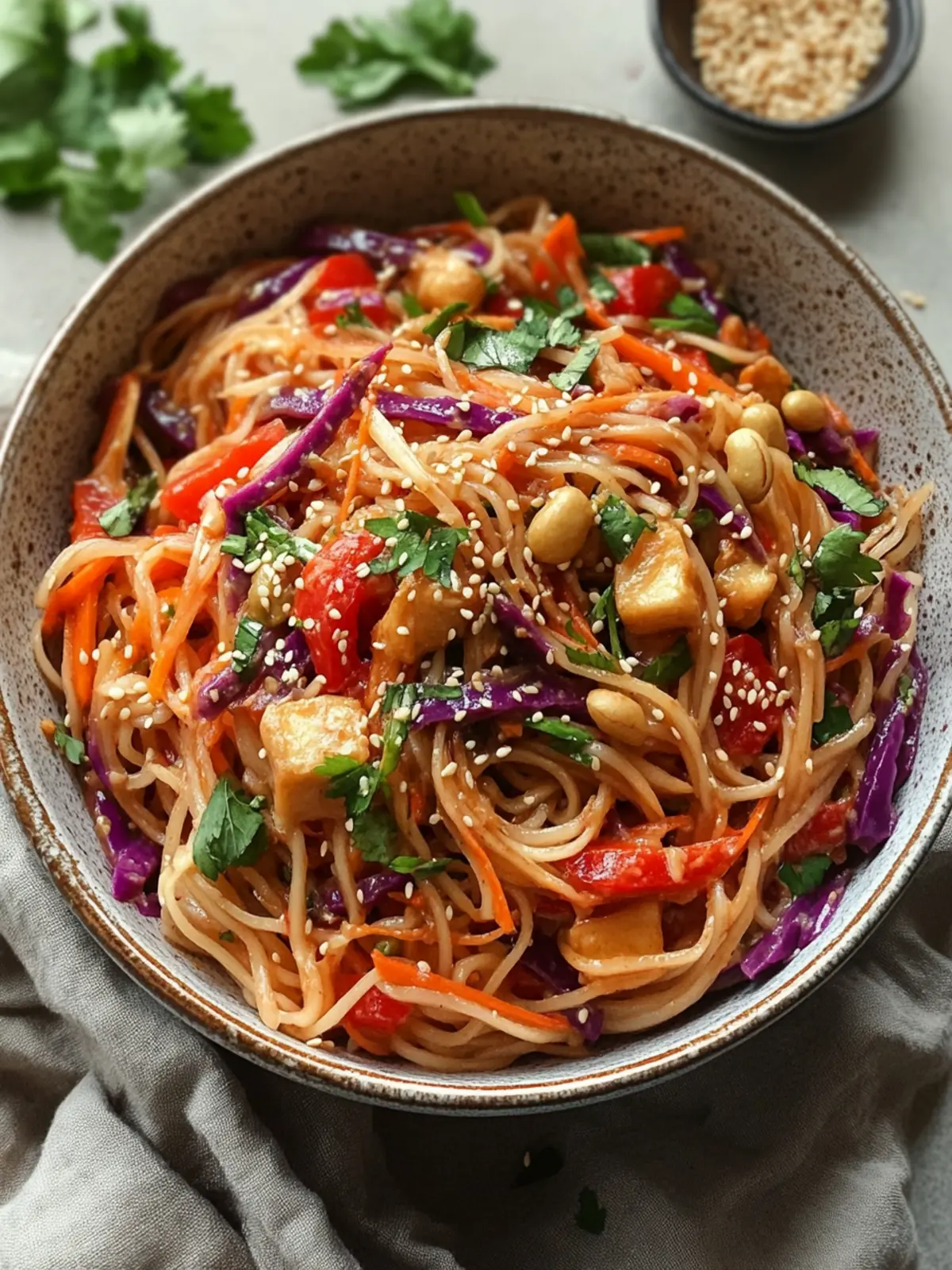 Miso Peanut Rainbow Noodle Salad for Vibrant, Easy Meals 2 Miso Peanut Rainbow Noodle Salad