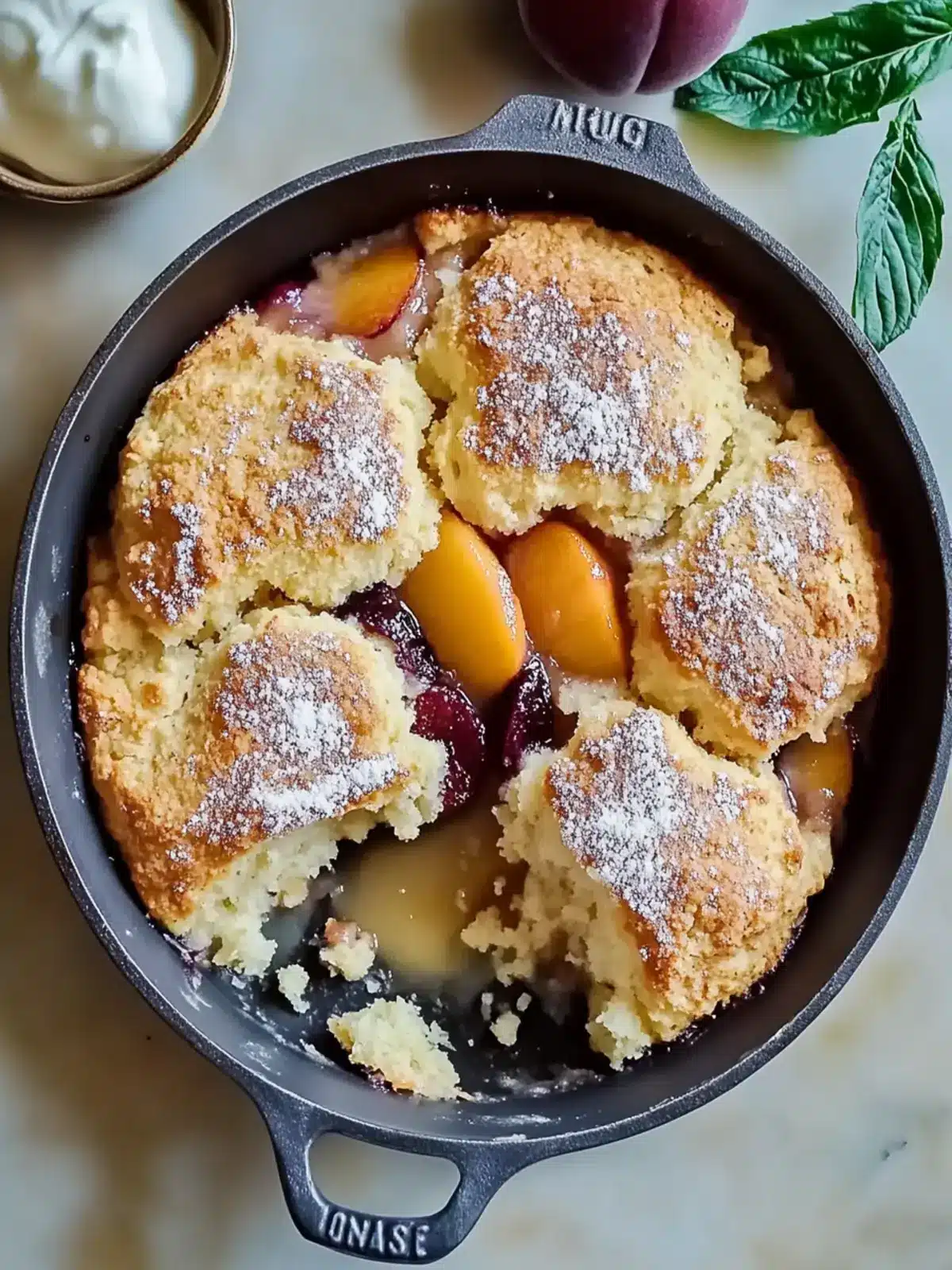 Irresistible Peach-Plum Cobbler With Buttermilk Biscuits Delight 4 Peach-Plum Cobbler With Buttermilk Biscuits