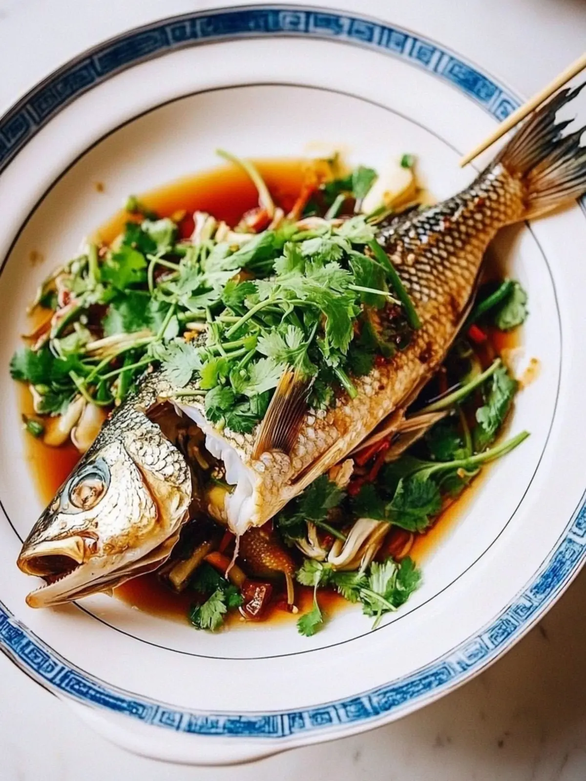 Delicious Steamed Whole Fish, Chinese Style for Family Feasts 2 Steamed Whole Fish, Chinese Style