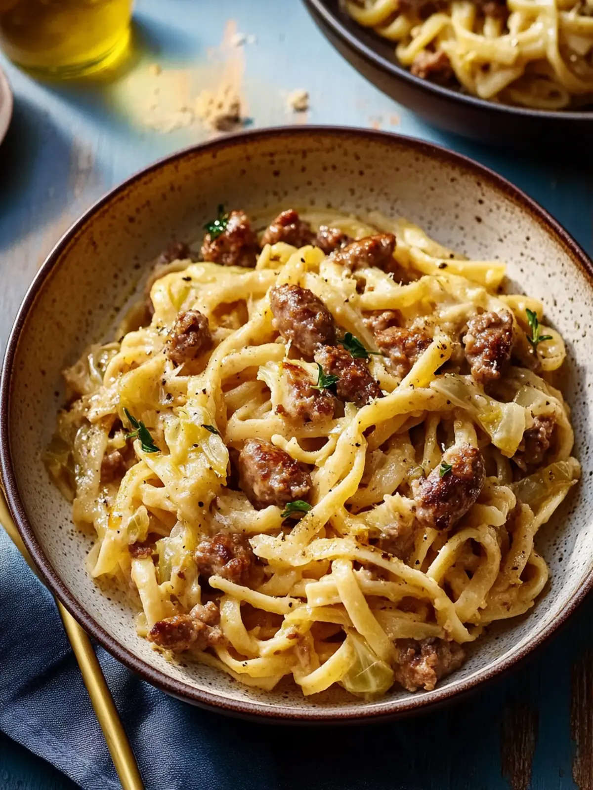 Buttery Cabbage-and-Sausage Pasta: A Cozy Dinner Delight 2 Buttery Cabbage-and-Sausage Pasta