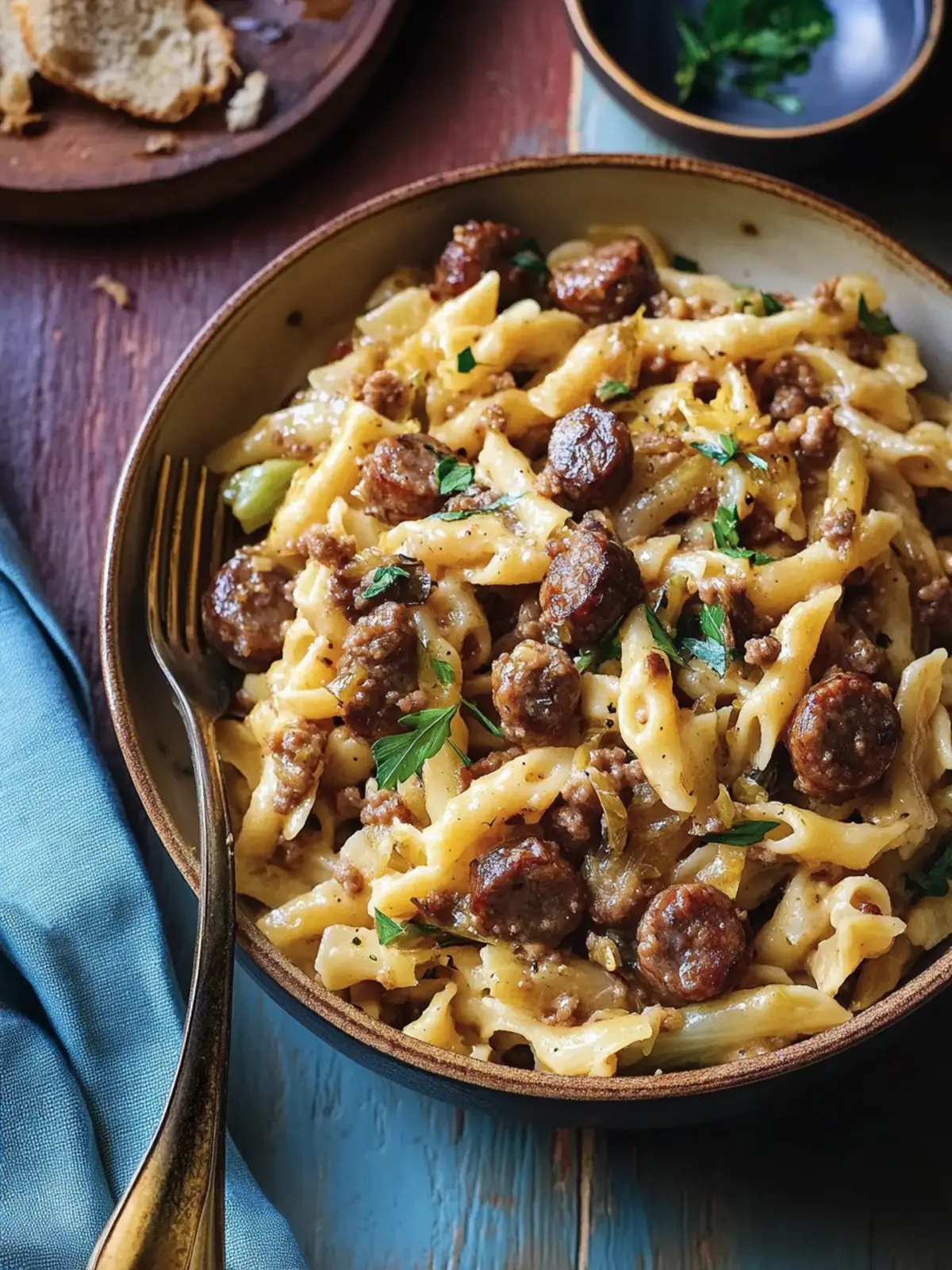 Buttery Cabbage-and-Sausage Pasta: A Cozy Dinner Delight 4 Buttery Cabbage-and-Sausage Pasta