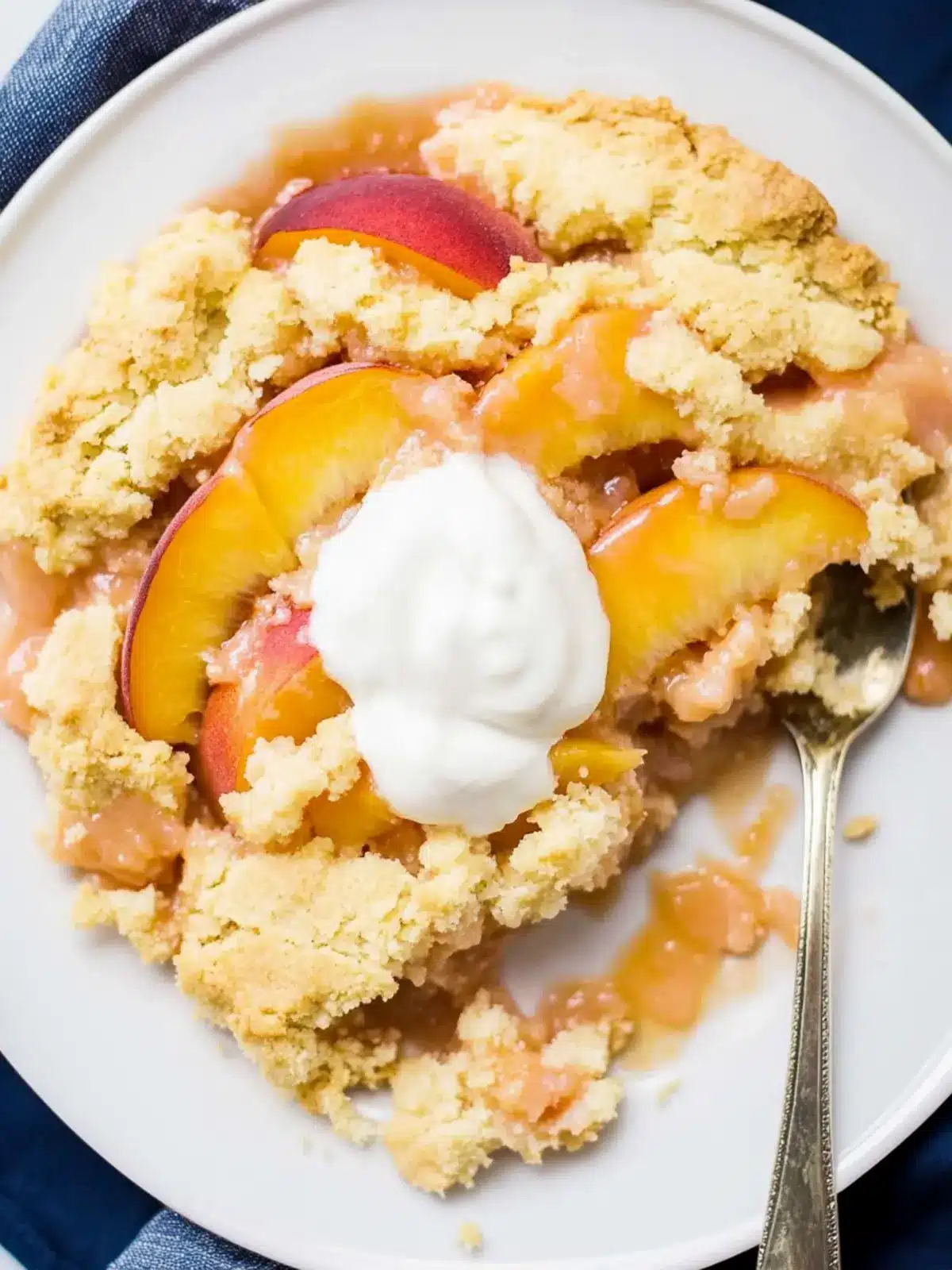 Easy Vegan Peach Cobbler That Will Melt Your Heart 3 Easy Vegan Peach Cobbler