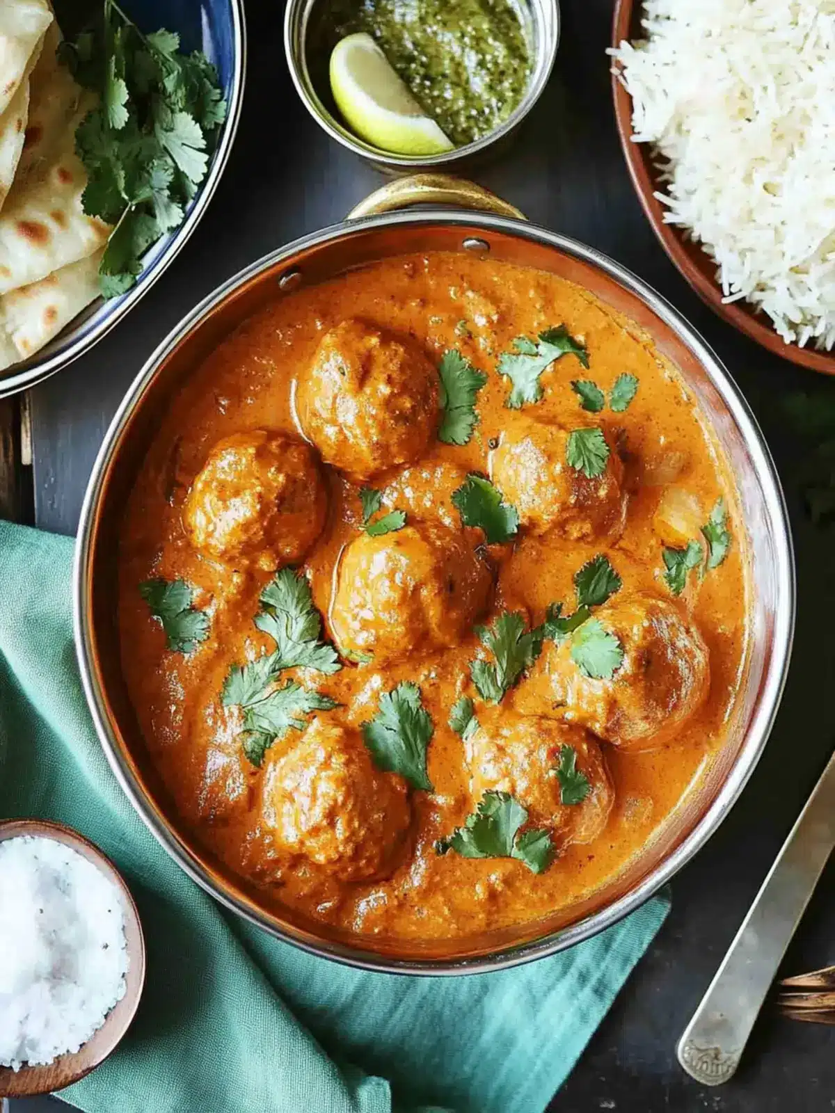 Irresistible Chicken Meatball Tikka Masala in Creamy Sauce 5 Chicken Meatball Tikka Masala