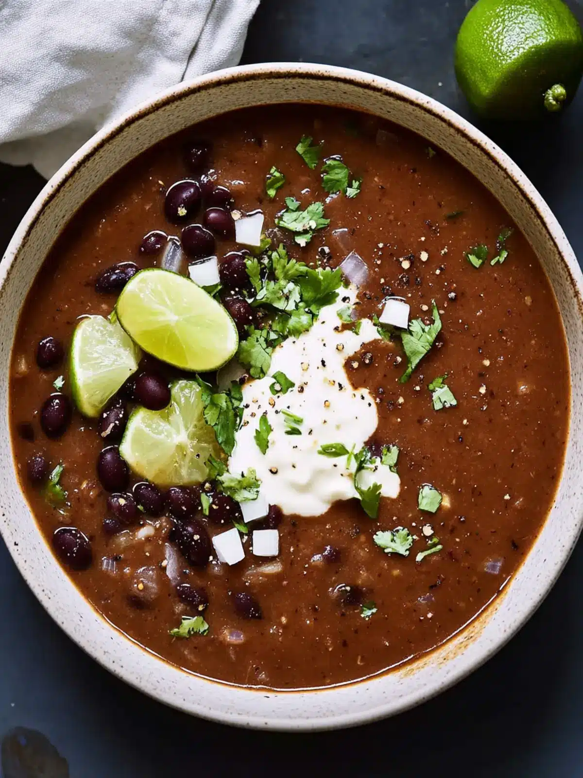 Spicy Black Bean Soup That Warms Your Soul in 20 Minutes 3 Spicy Black Bean Soup