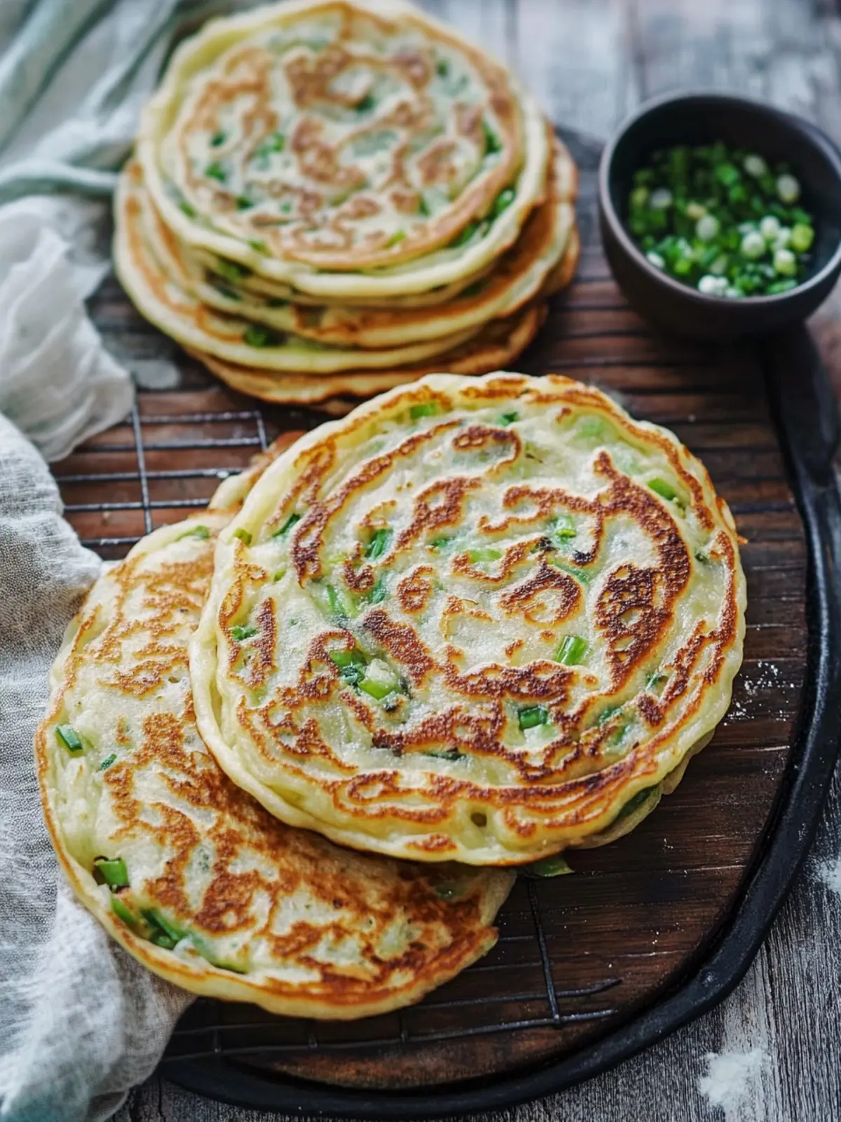 Delicious Scallion Pancakes That Will Wow Your Guests 5 Scallion pancakes (Cong You Bing, 葱油饼)