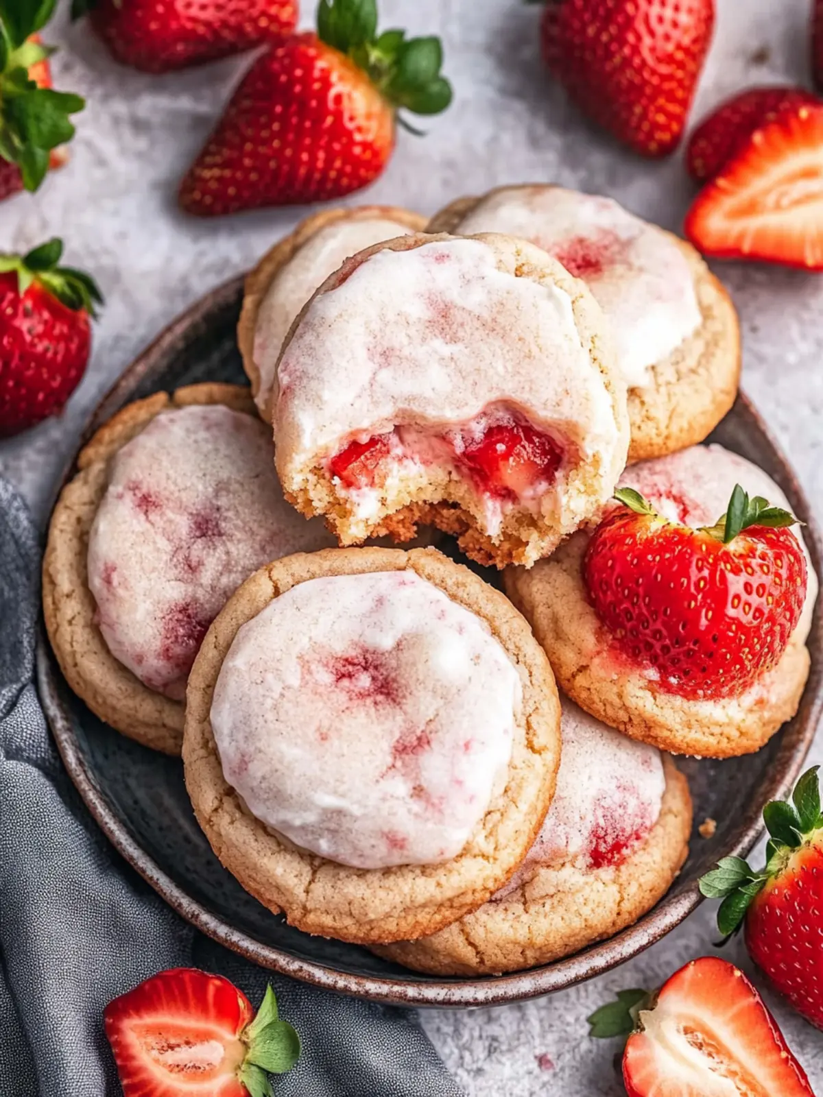 Delicious Strawberry Cheesecake Cookies That Melt in Your Mouth 4 Strawberry Cheesecake Cookies