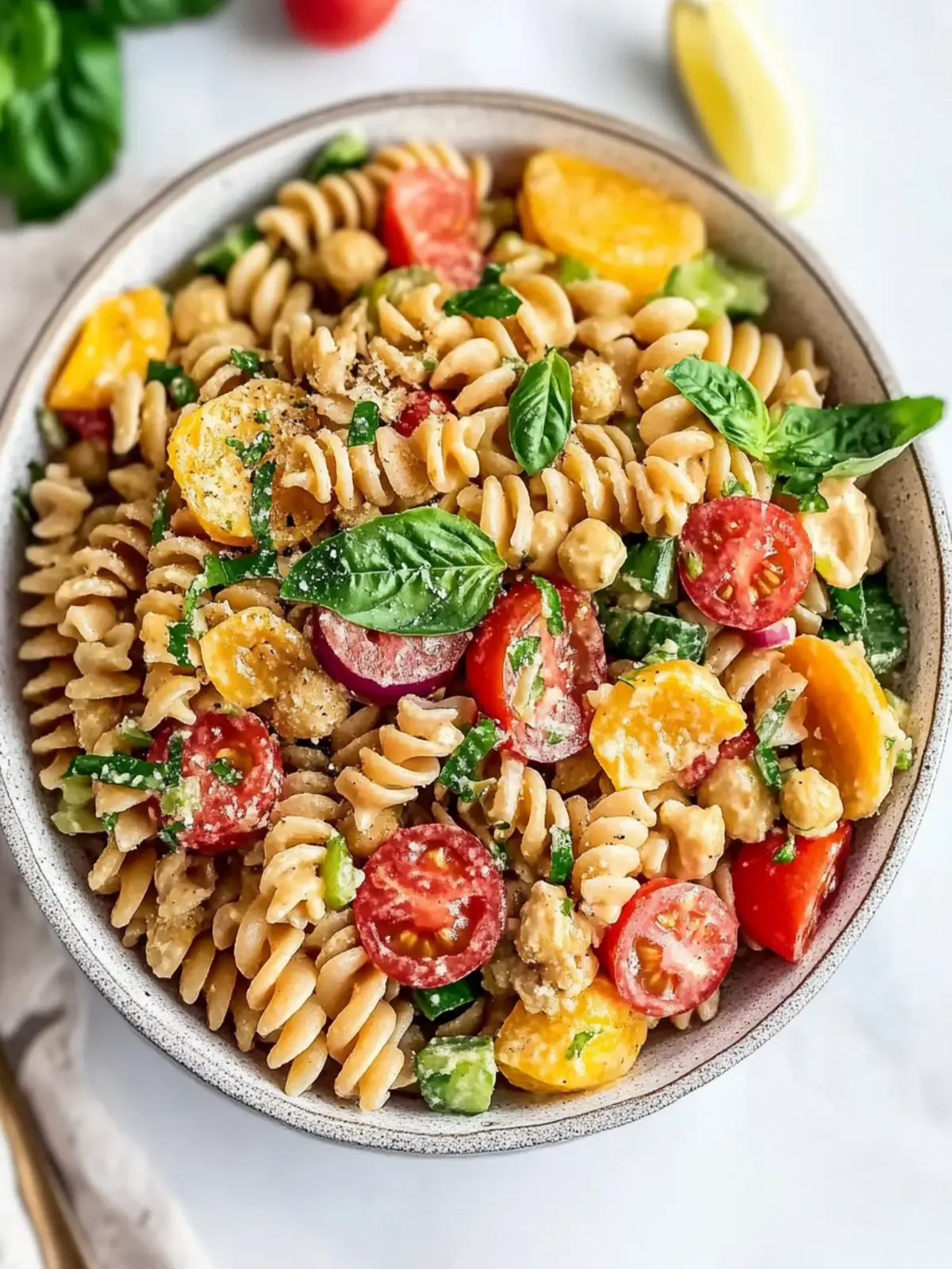 Delicious Hummus Pasta Salad: Quick, Vegan & Flavorful Fun 3 Hummus Pasta Salad