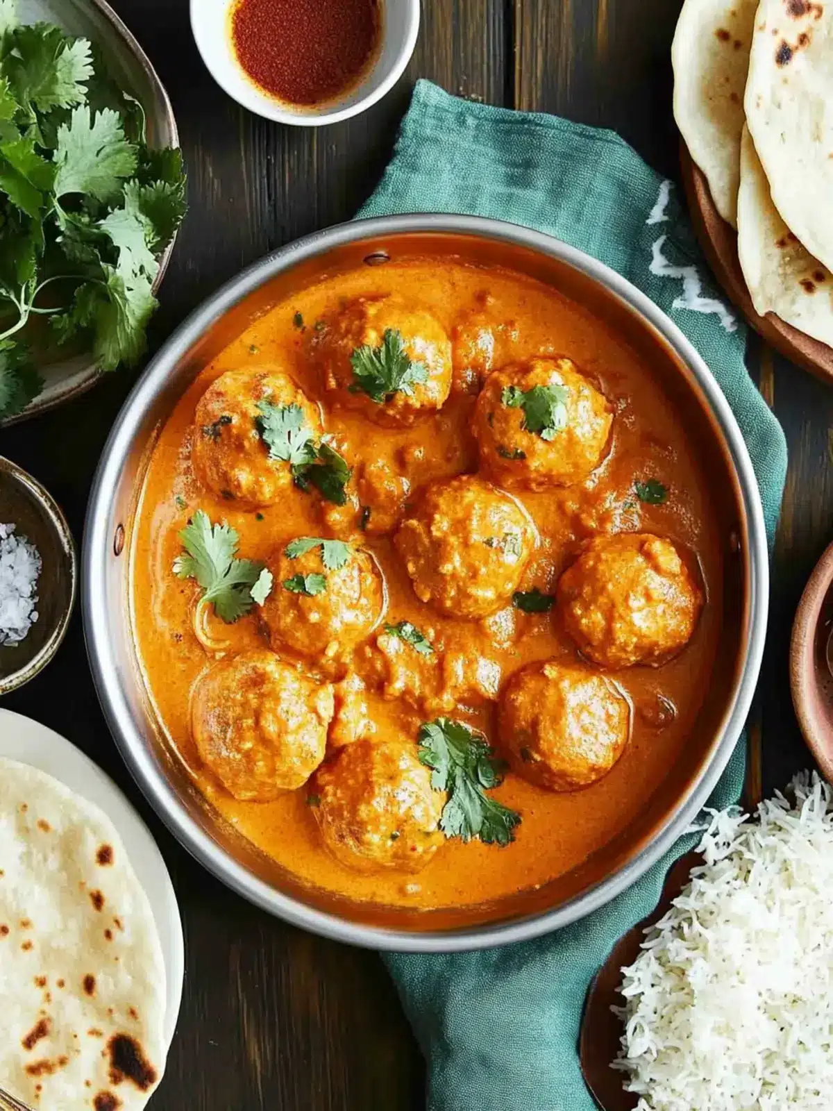 Irresistible Chicken Meatball Tikka Masala in Creamy Sauce 4 Chicken Meatball Tikka Masala