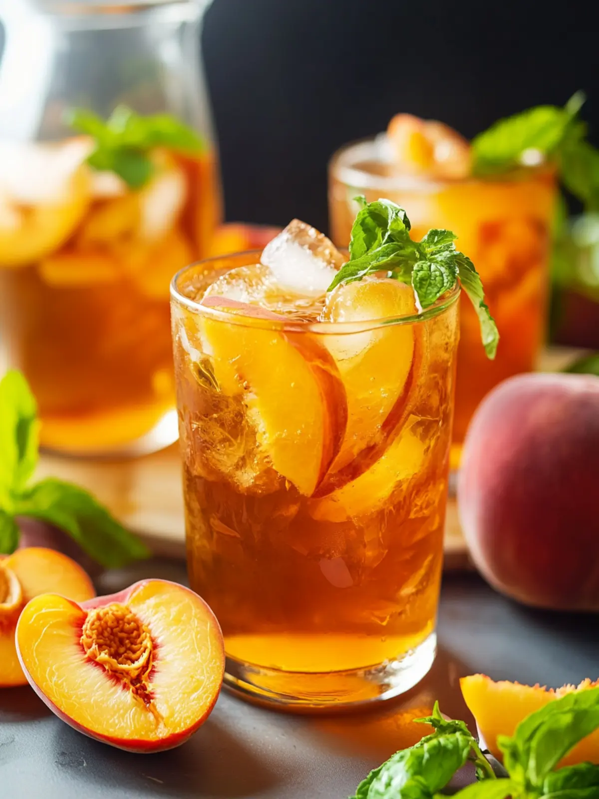 Georgia Peach Sweet Tea Recipe You’ll Love on a Hot Day 3 Georgia Peach Sweet Tea