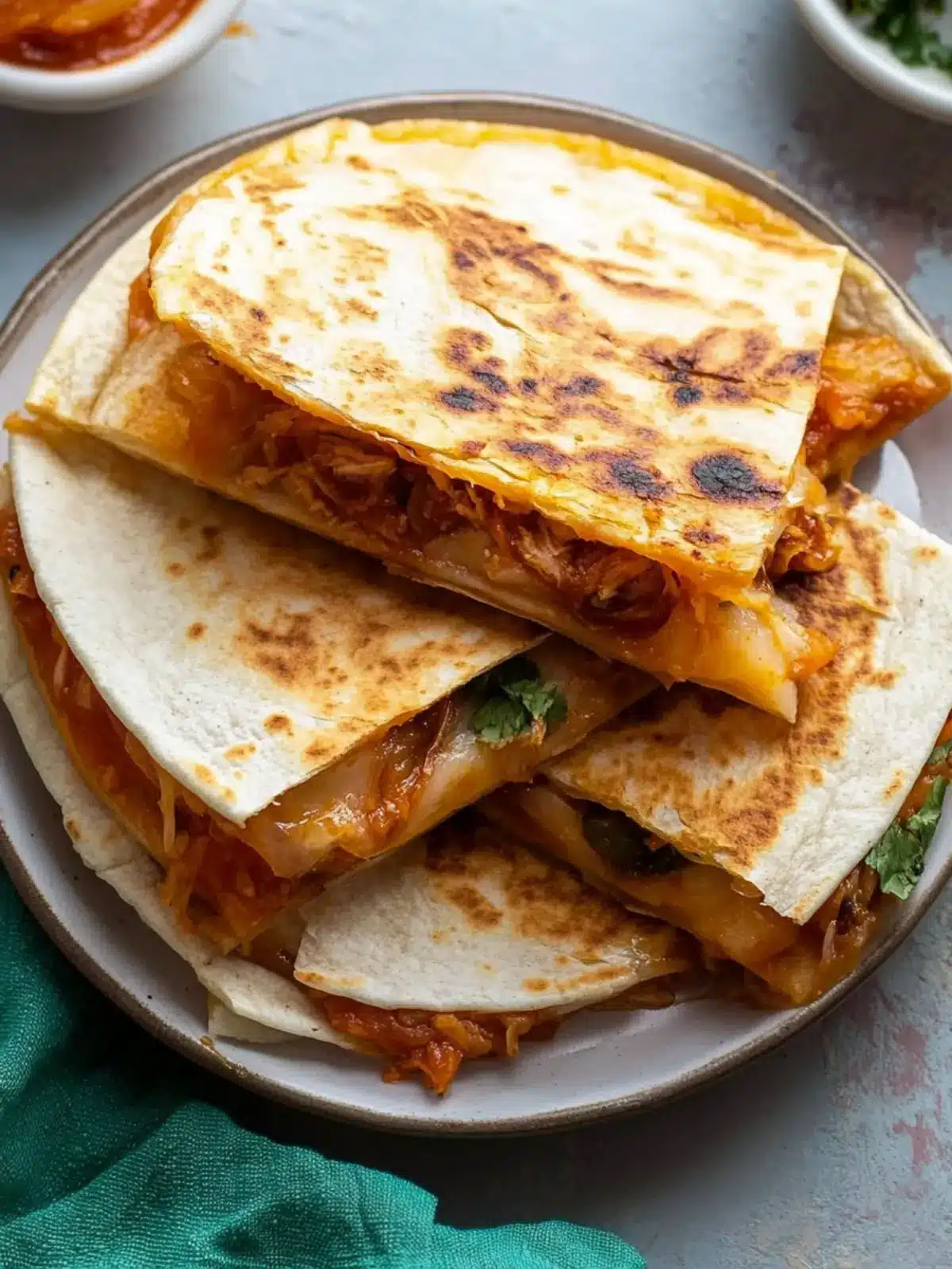 Savory Kimchi Quesadillas for a Flavor-Packed Meal 3 Kimchi Quesadillas