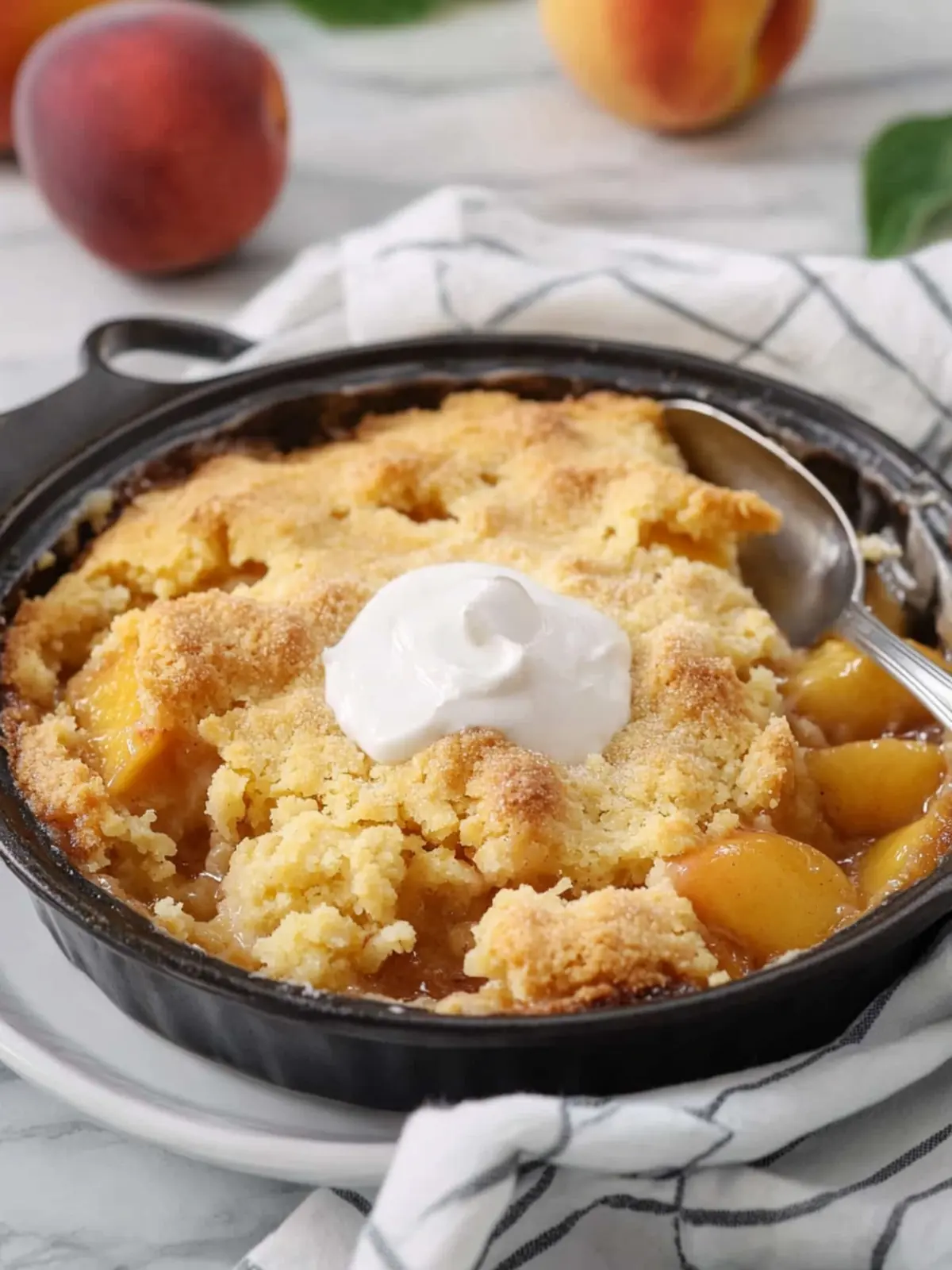 Small Batch Peach Cornmeal Cobbler for Cozy Nights In 5 Small Batch Peach Cornmeal Cobbler
