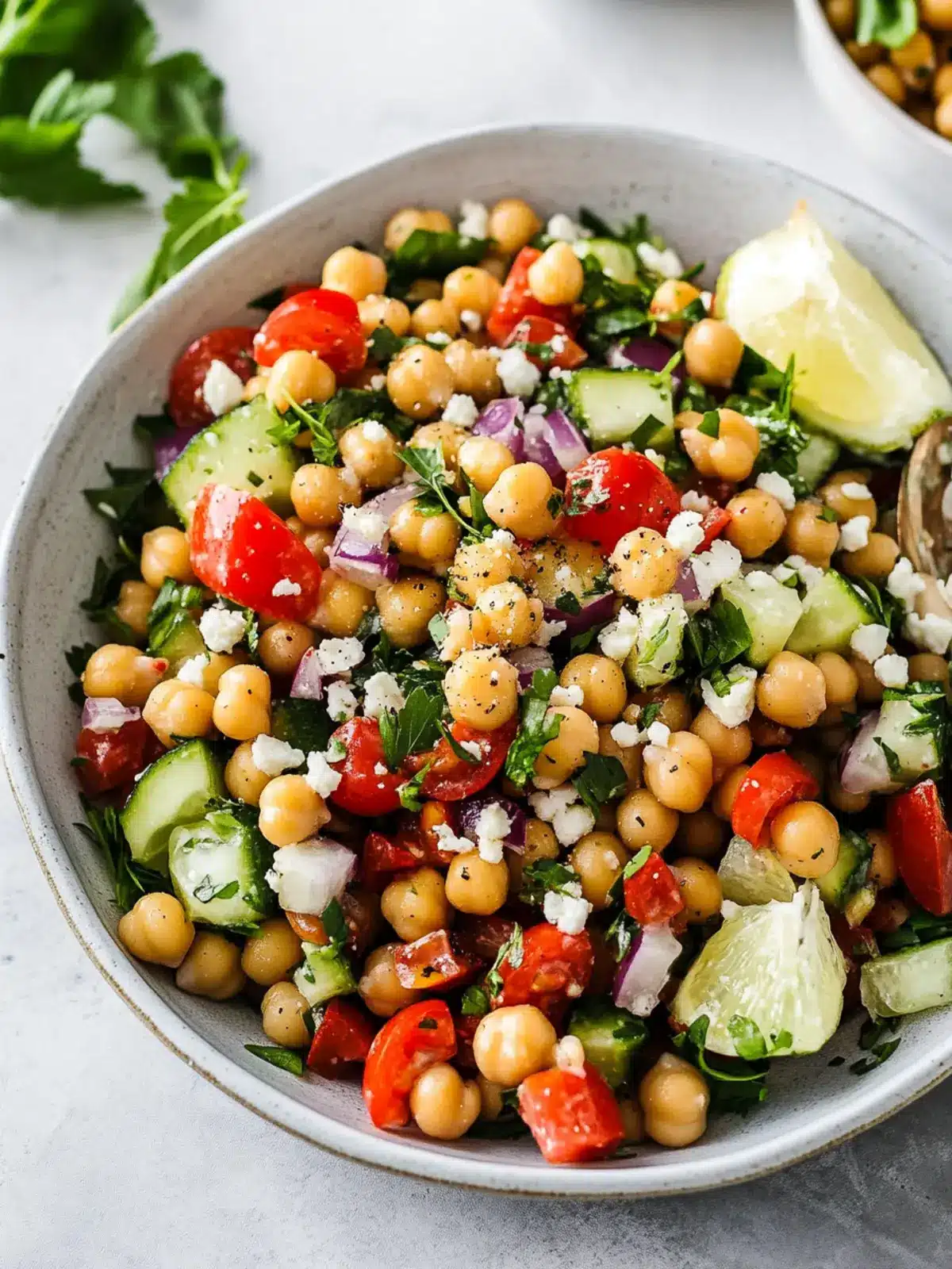 Brighten Your Plate with Mediterranean Chickpea Salad Delight 4 Mediterranean Chickpea Salad