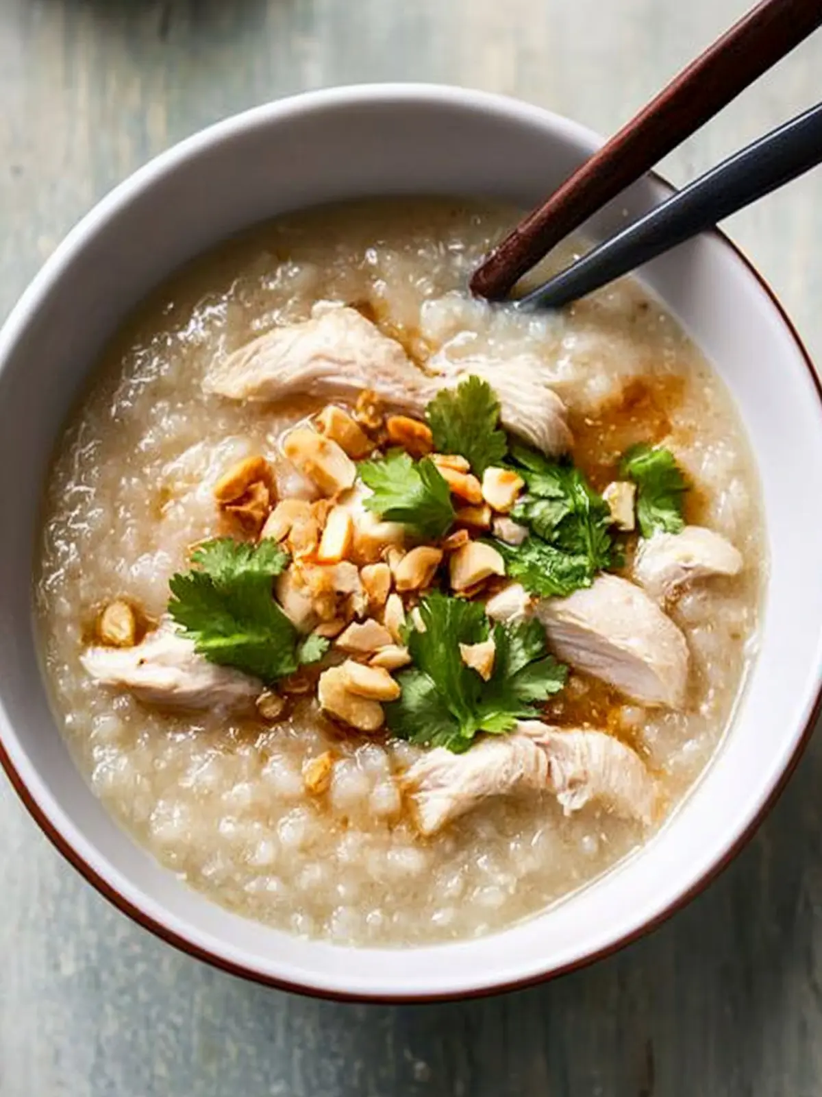 Savory Slow Cooker Chicken Jook: Comfort in a Bowl 2 Slow Cooker Chicken Jook (Rice Porridge)