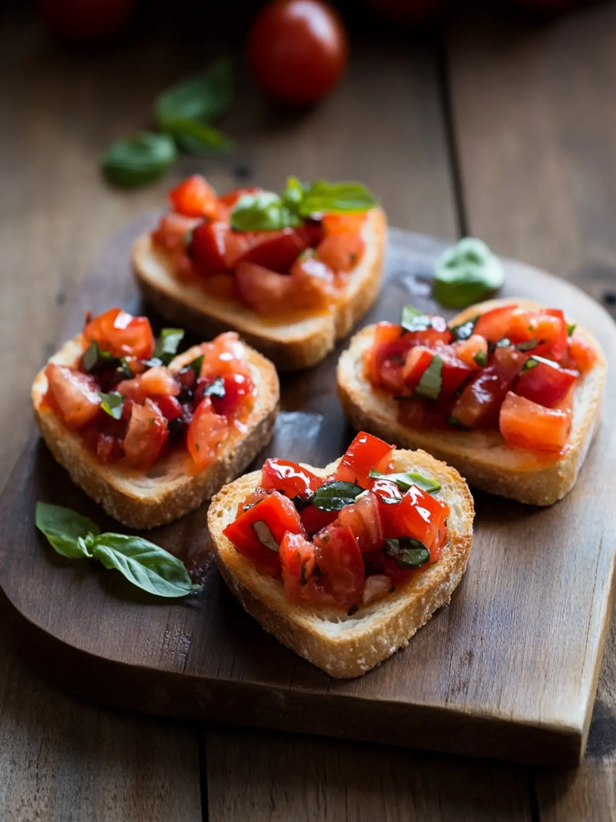 Cute Heart-Shaped Bruschetta for a Romantic Appetizer Delight 4 Cute Heart-Shaped Bruschetta
