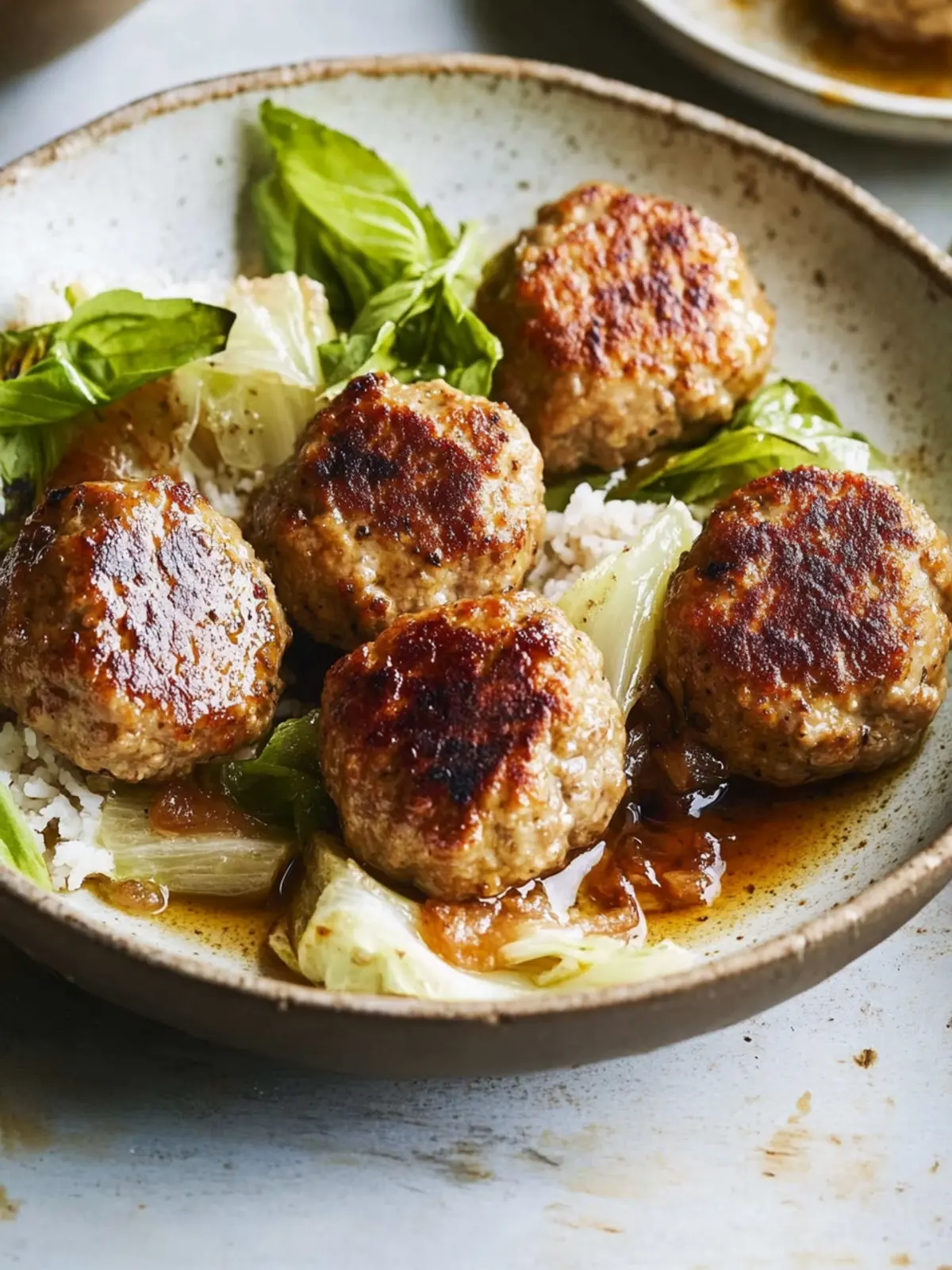Savory Lion's Head Meatballs Stewed with Tender Napa Cabbage 3 Lion’s Head Meatballs