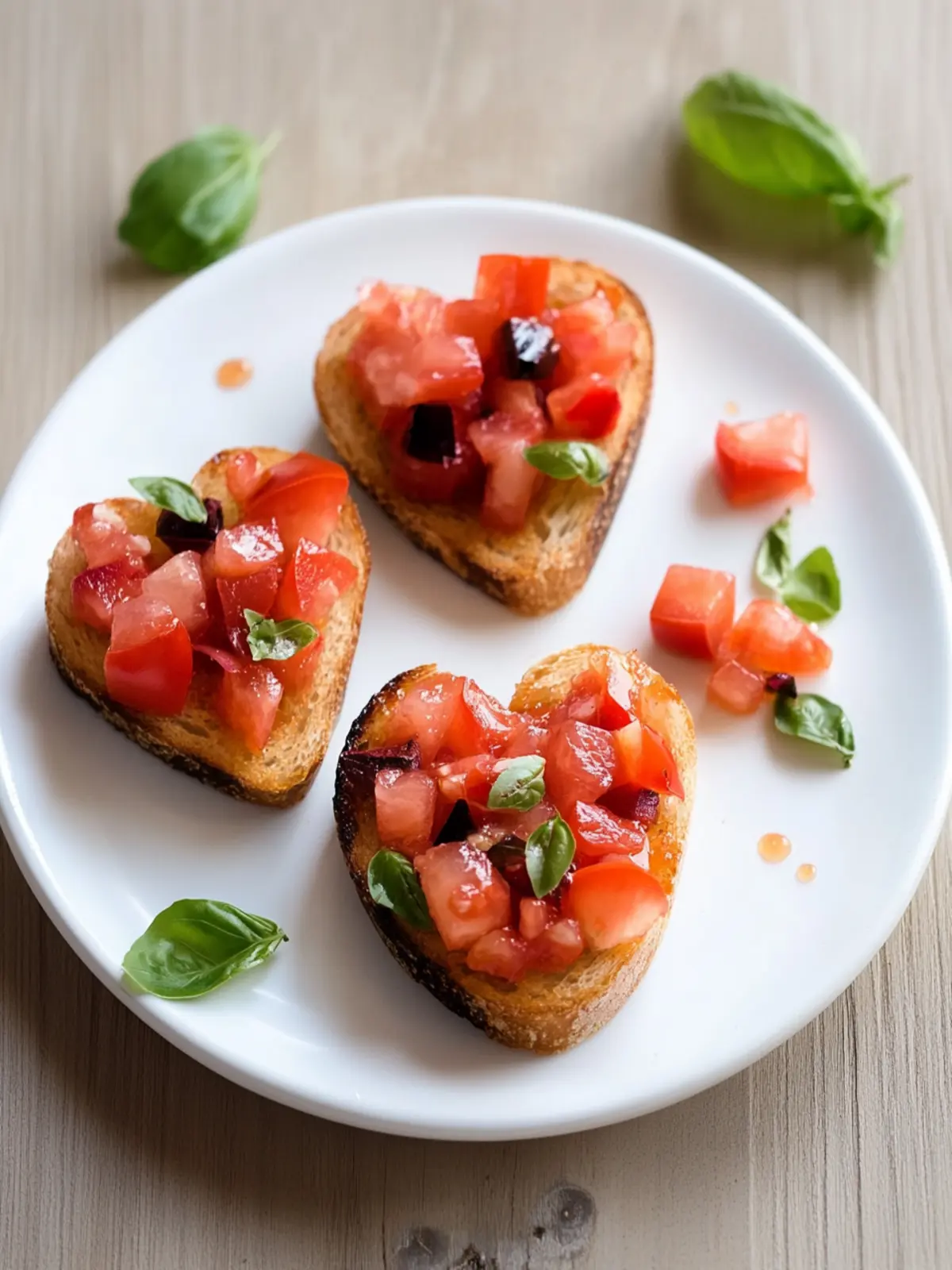 Cute Heart-Shaped Bruschetta for a Romantic Appetizer Delight 2 Cute Heart-Shaped Bruschetta