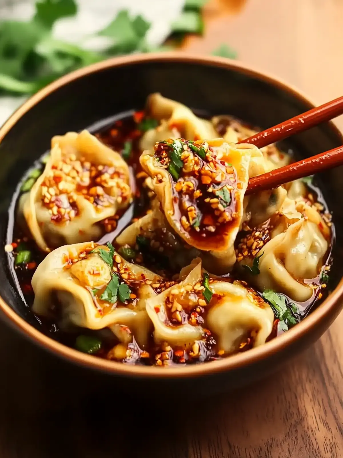 Suanla Chaoshou: Savor Authentic Spicy Wontons Today 5 Suanla Chaoshou (Sichuan-Style Wontons in Hot and Sour Vinegar and Chili Oil Sauce)