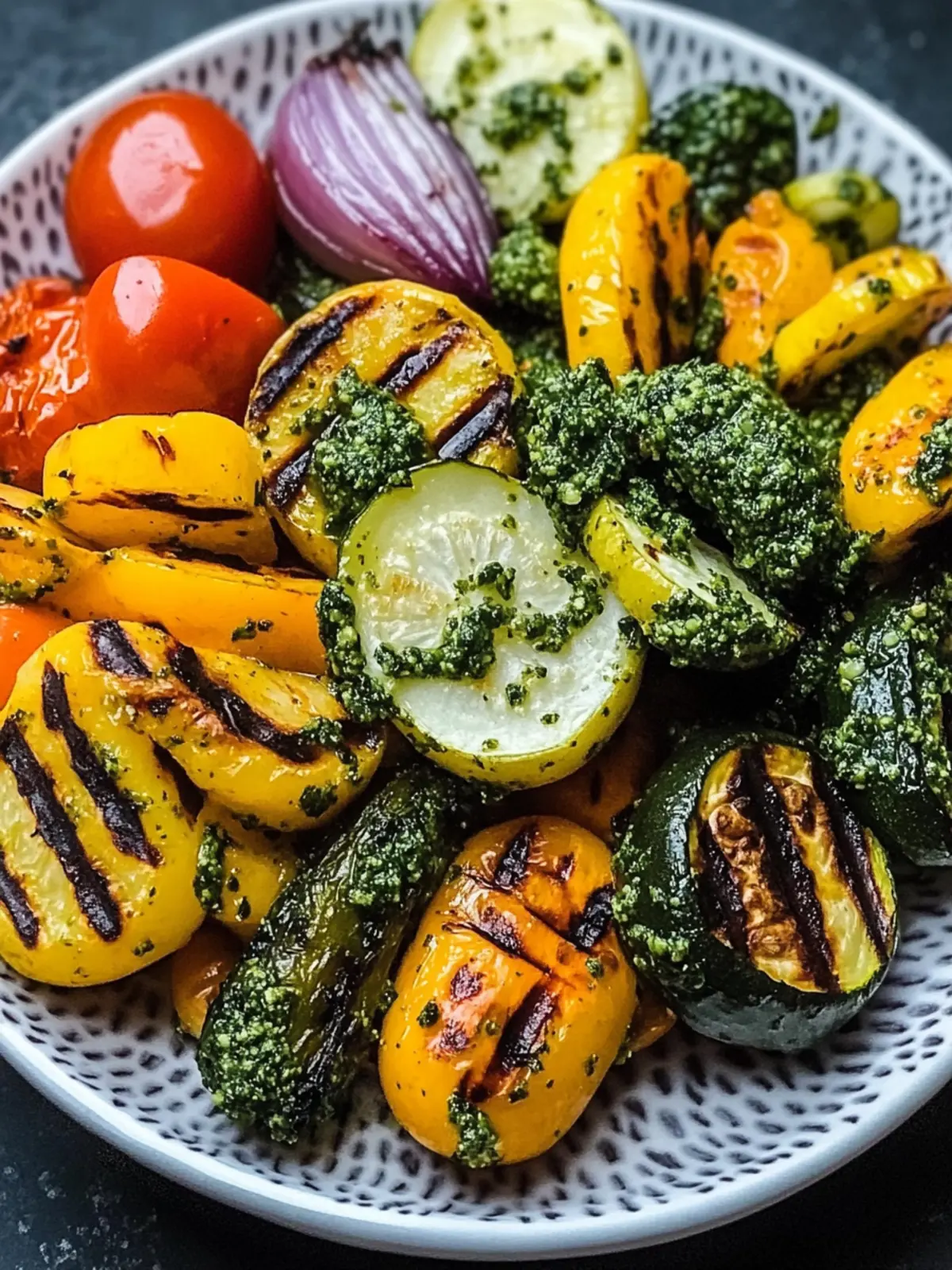 Grilled Vegetables with Collard Green Pesto Recipe for Flavor Bliss 3 Grilled Vegetables with Collard Green Pesto Recipe