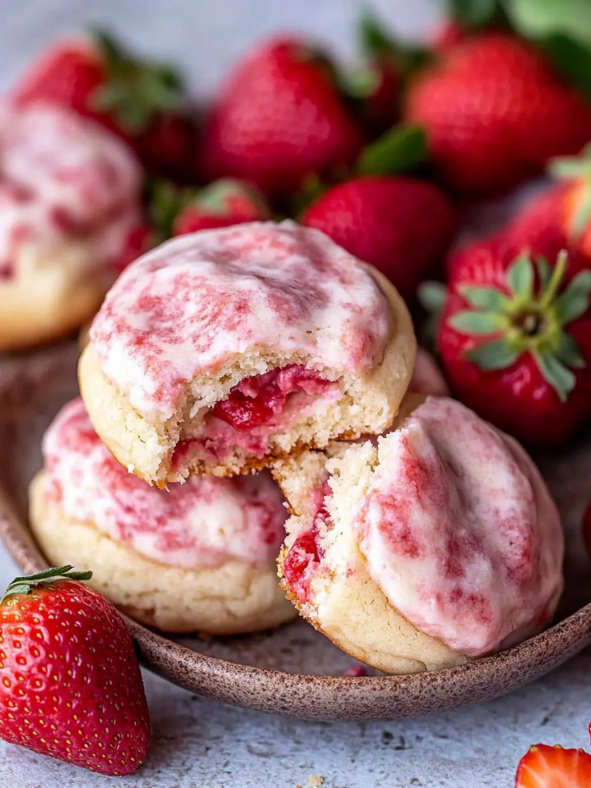 Delicious Strawberry Cheesecake Cookies That Melt in Your Mouth 3 Strawberry Cheesecake Cookies