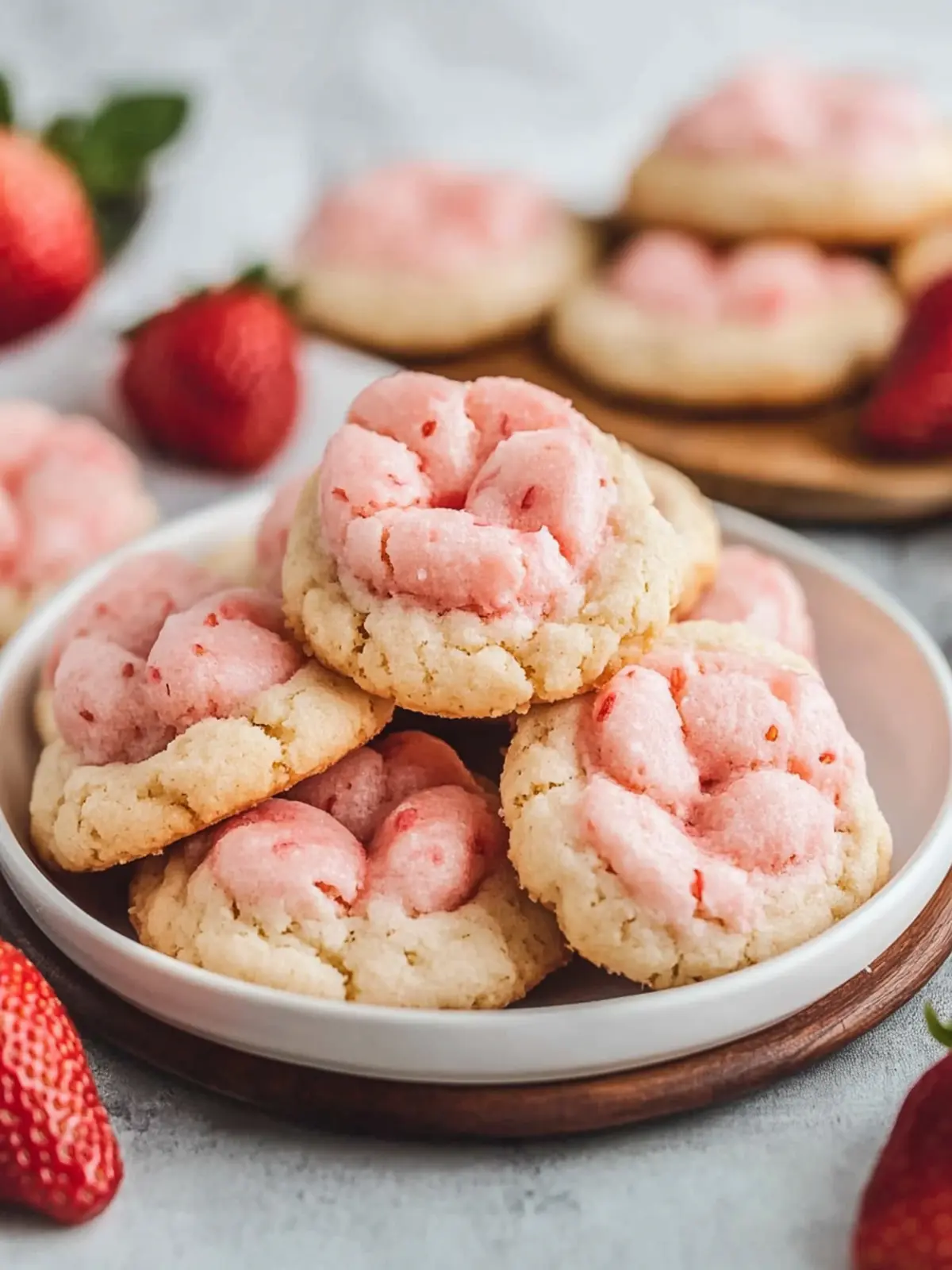 Sweet Strawberry Kiss Cookies: Easy Treats in 20 Minutes 2 Strawberry Kiss Cookies