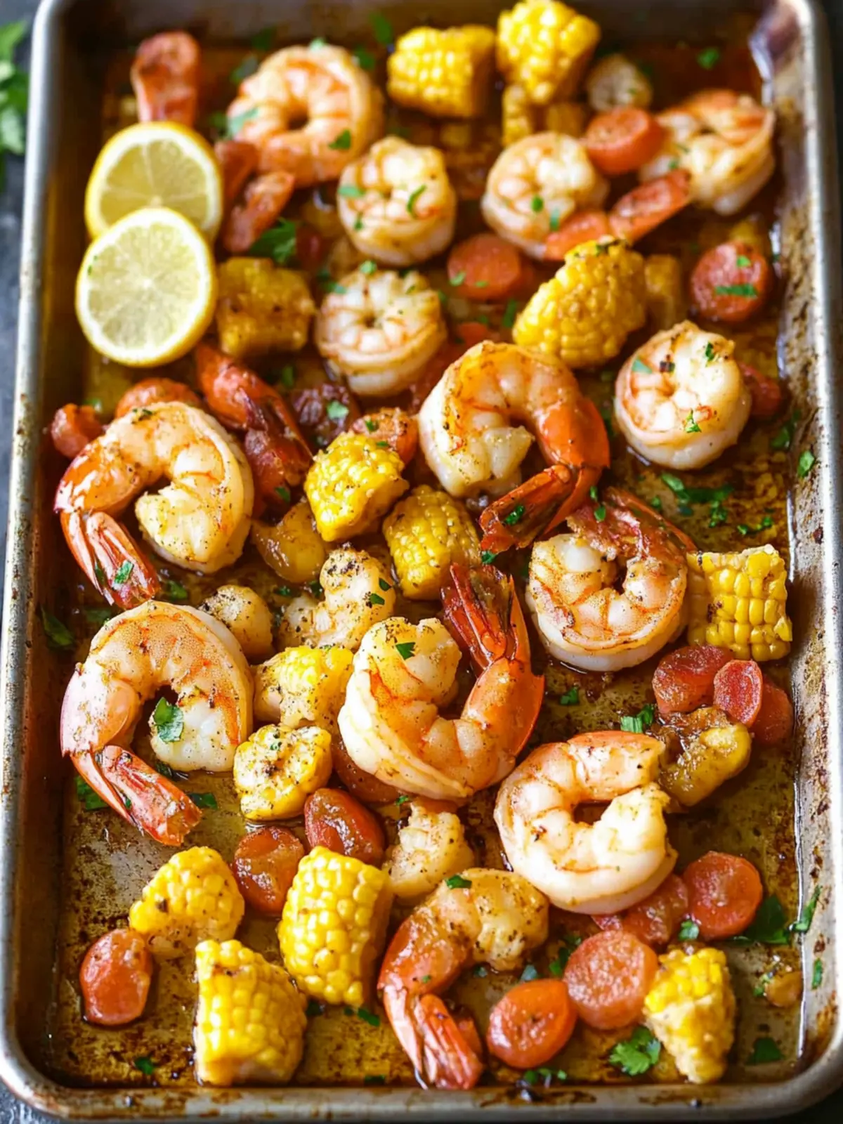 Savory Sheet Pan Shrimp Boil for Effortless Summer Fun 4 Sheet Pan Shrimp Boil