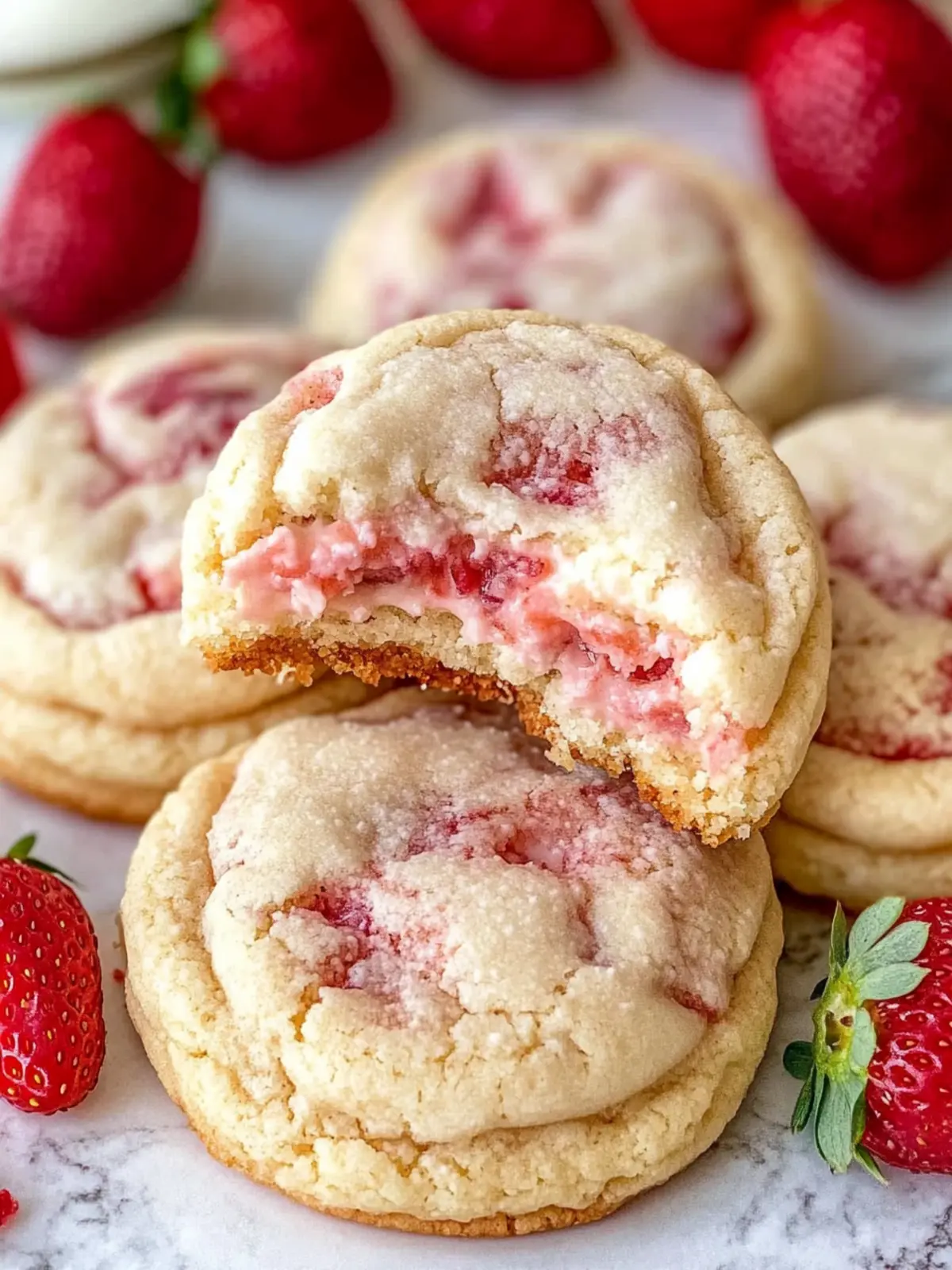 Delicious Strawberry Cheesecake Cookies That Melt in Your Mouth 2 Strawberry Cheesecake Cookies