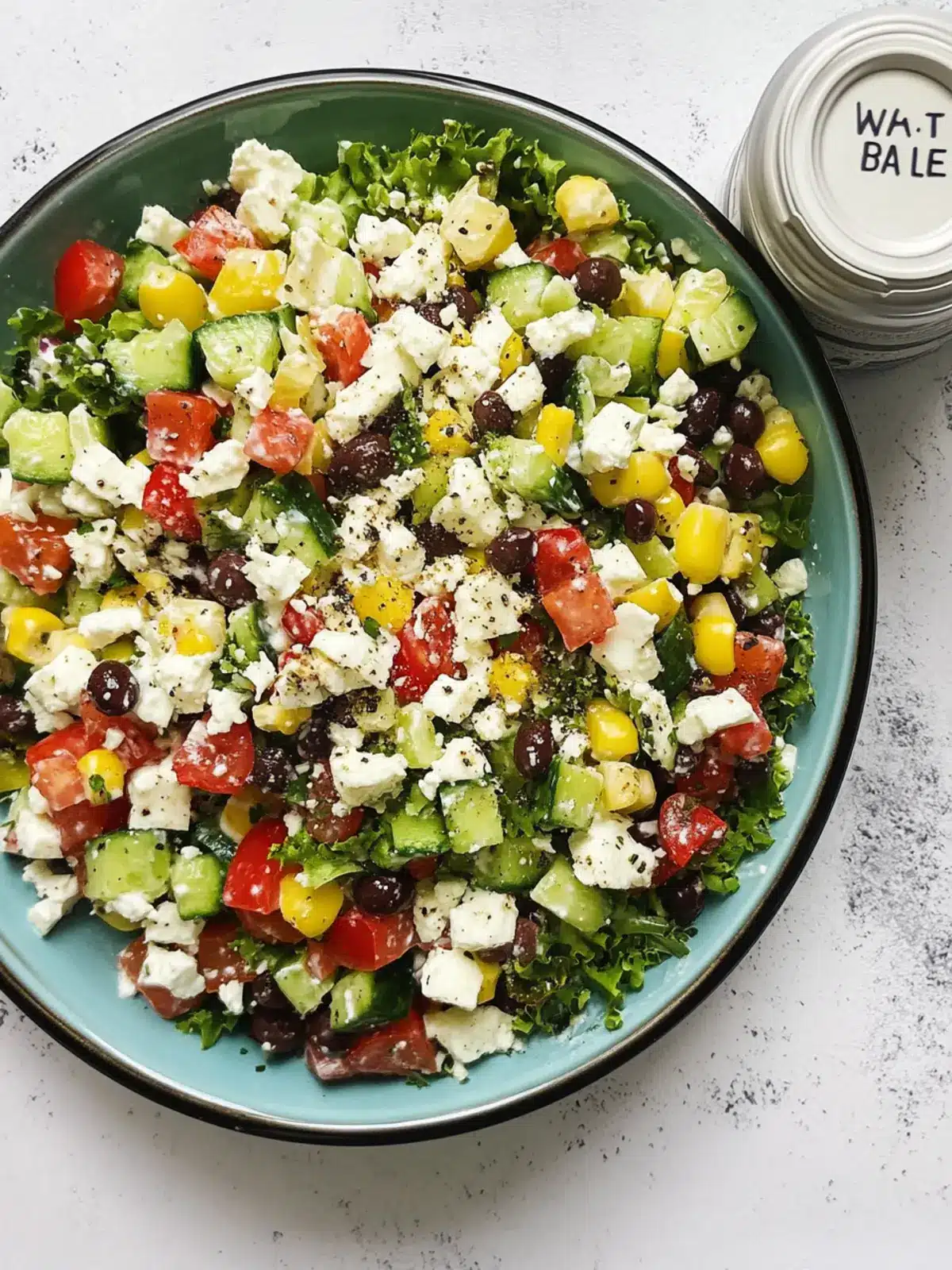 Greek Salad with Creamy Yogurt Dressing That's a Game Changer 3 Greek Salad with Creamy Yogurt Dressing