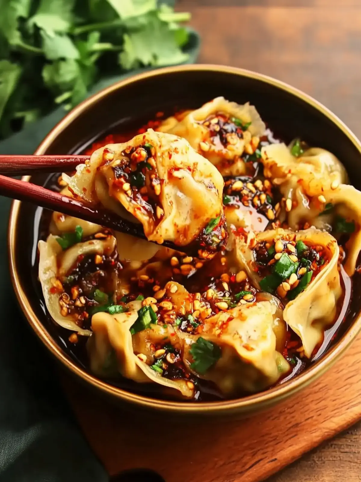 Suanla Chaoshou: Savor Authentic Spicy Wontons Today 2 Suanla Chaoshou (Sichuan-Style Wontons in Hot and Sour Vinegar and Chili Oil Sauce)