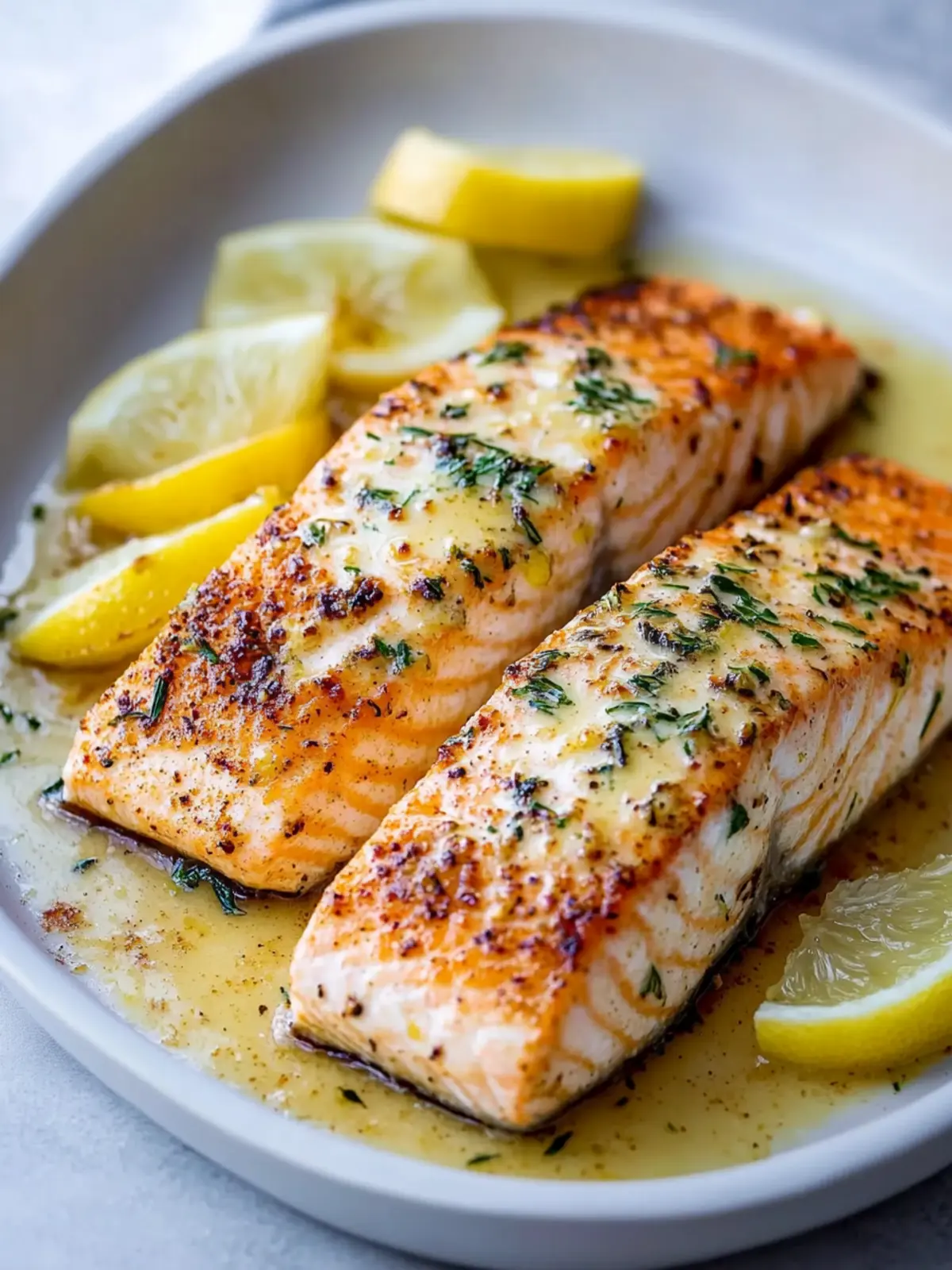 Baked Lemon Garlic Butter Salmon: A 15-Minute Delight 2 Baked Lemon Garlic Butter Salmon