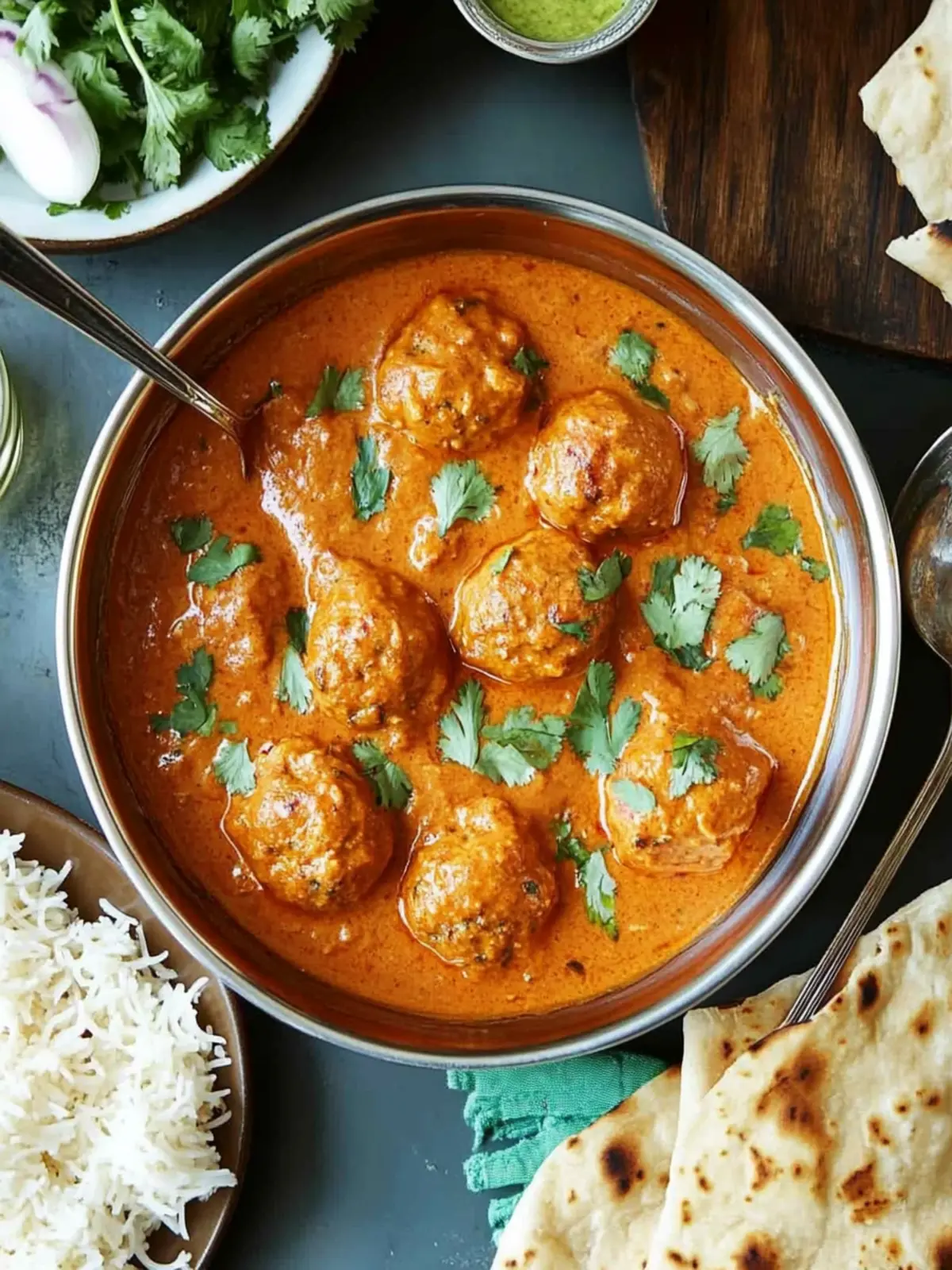 Irresistible Chicken Meatball Tikka Masala in Creamy Sauce 3 Chicken Meatball Tikka Masala