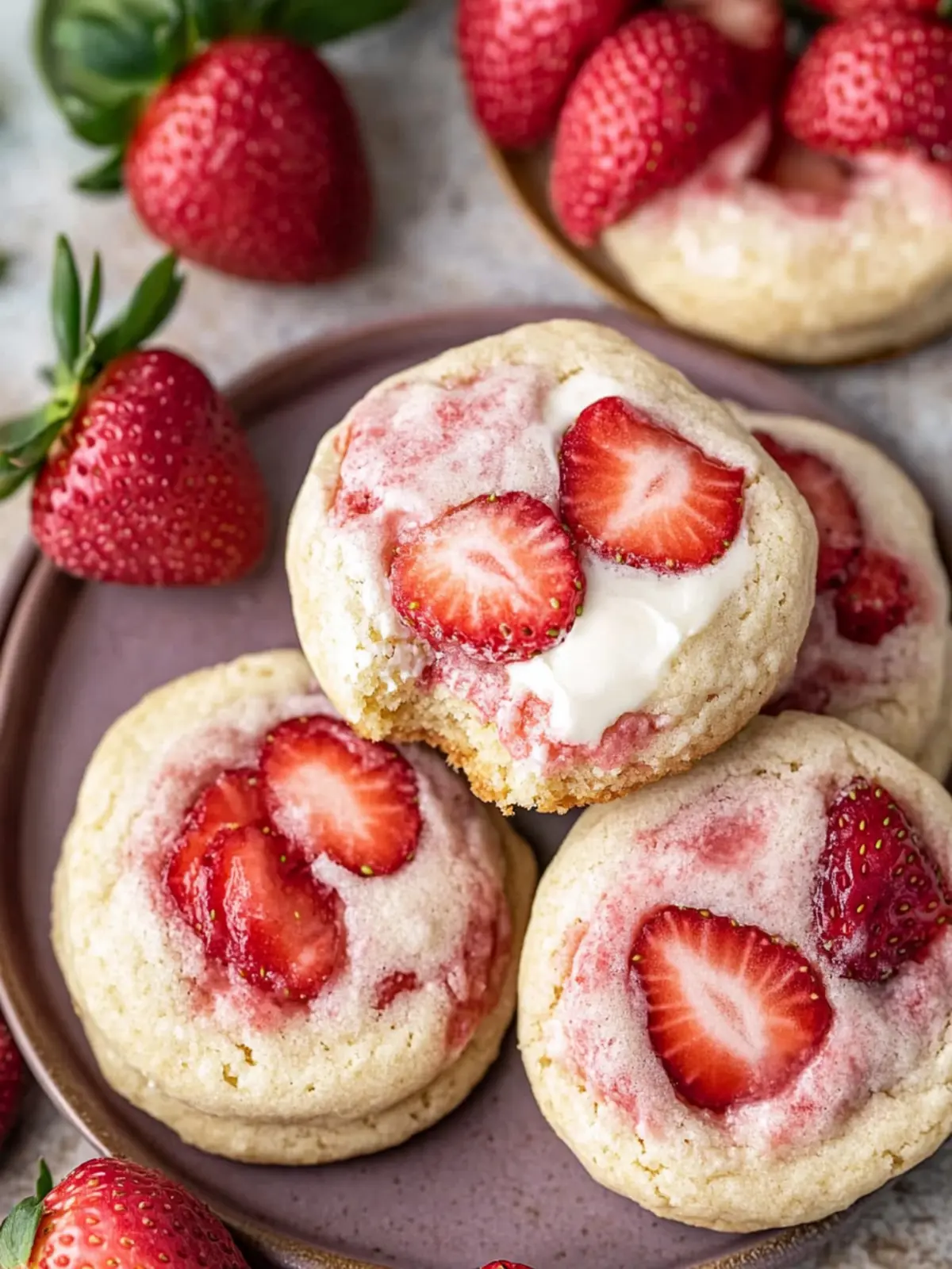 Delicious Strawberry Cheesecake Cookies That Melt in Your Mouth 5 Strawberry Cheesecake Cookies