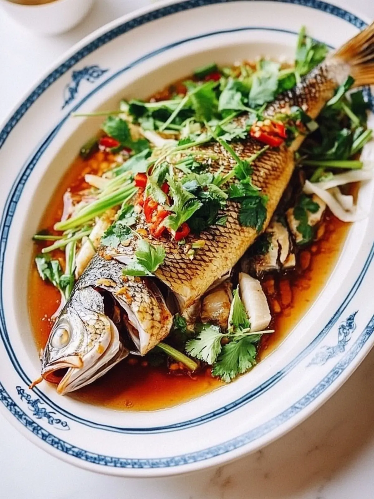 Delicious Steamed Whole Fish, Chinese Style for Family Feasts 3 Steamed Whole Fish, Chinese Style