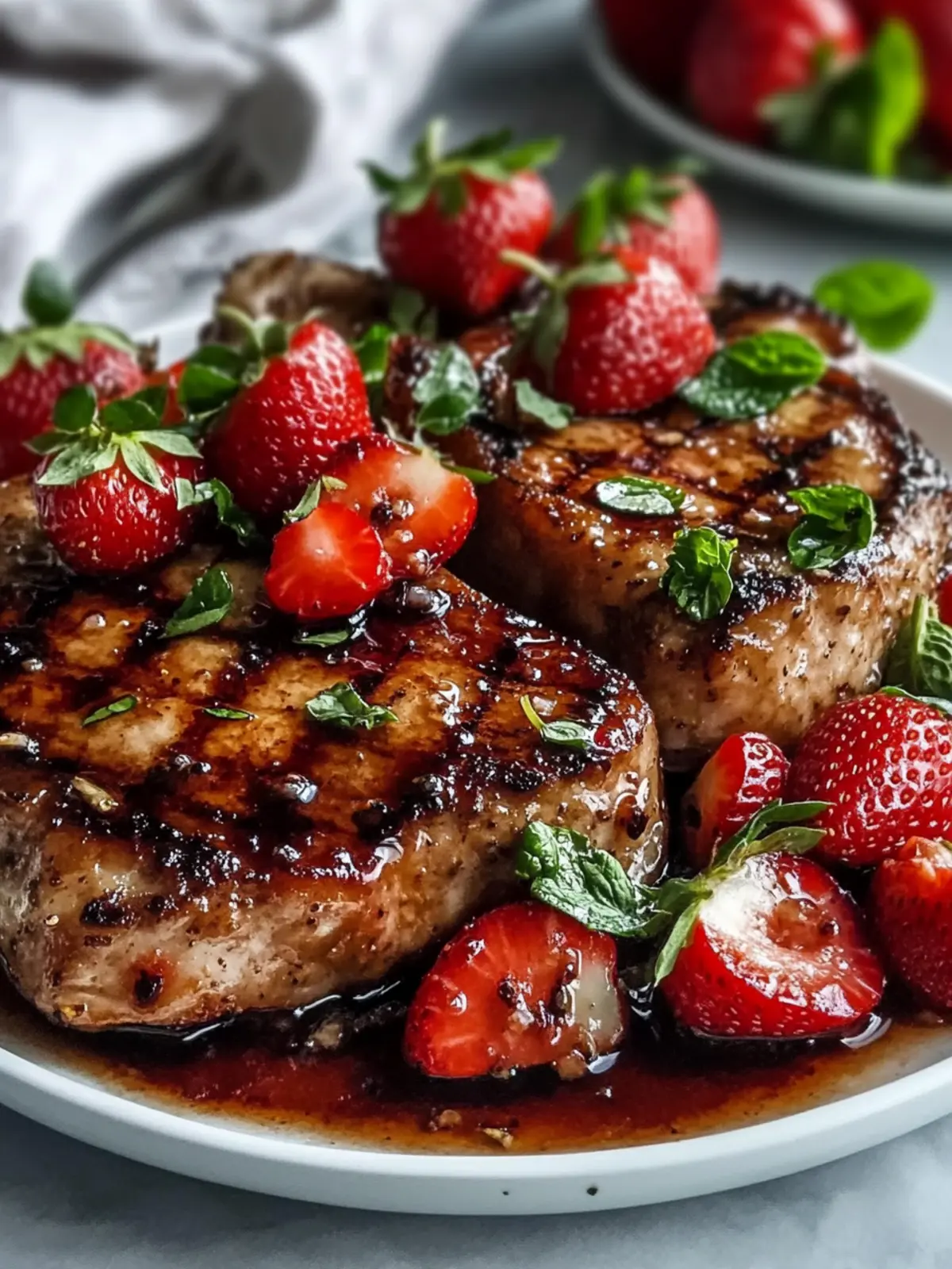 Strawberry Balsamic Pork Chops for an Unforgettable Dinner 3 Strawberry Balsamic Pork Chops