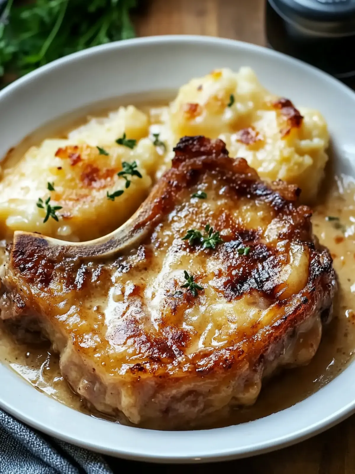 Smothered Pork Chop and Scalloped Potato Casserole Bliss 4 Smothered Pork Chop and Scalloped Potato