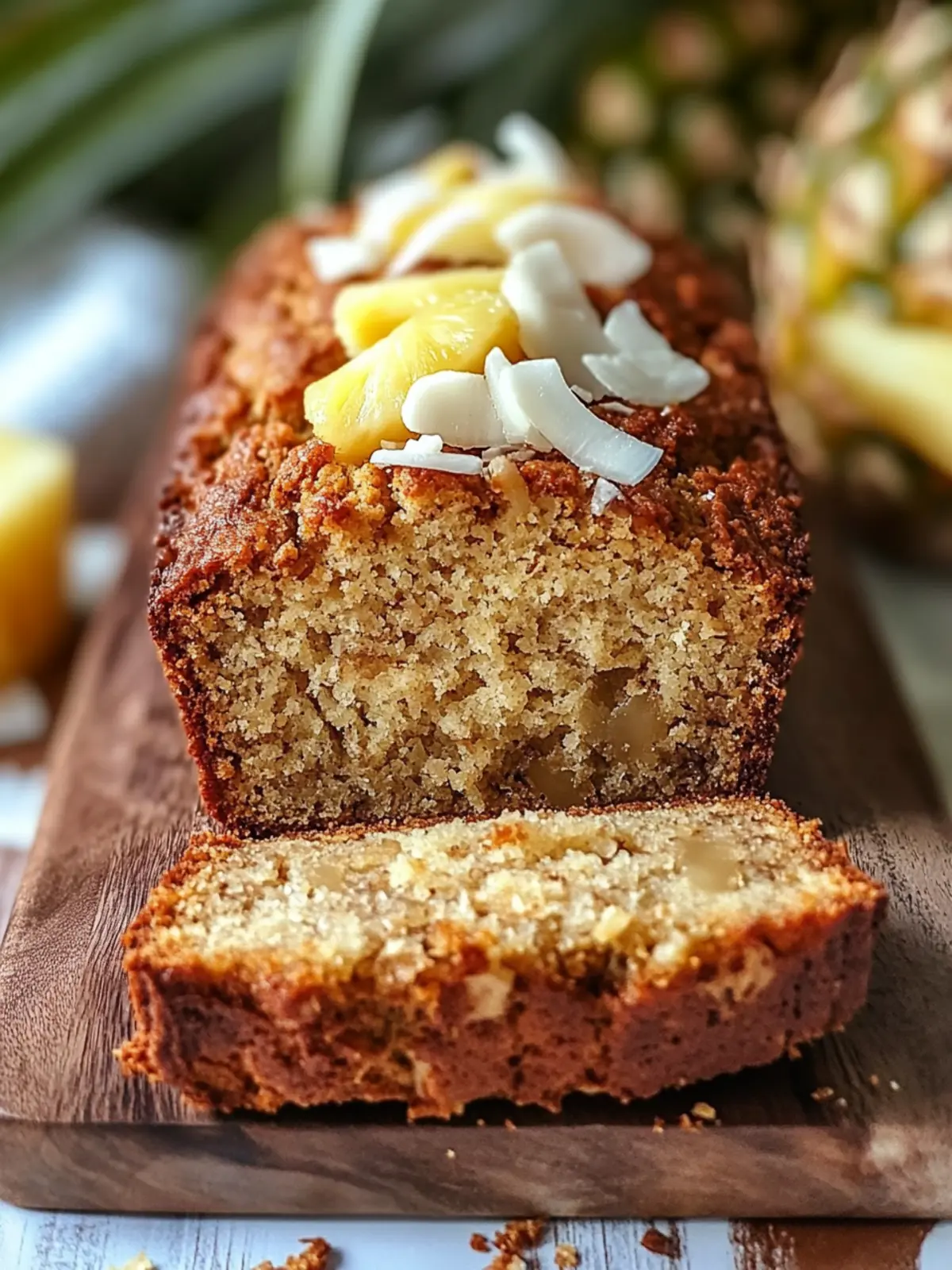 Tropical Coconut Pineapple Banana Bread for Blissful Mornings 3 Coconut Pineapple Banana Bread
