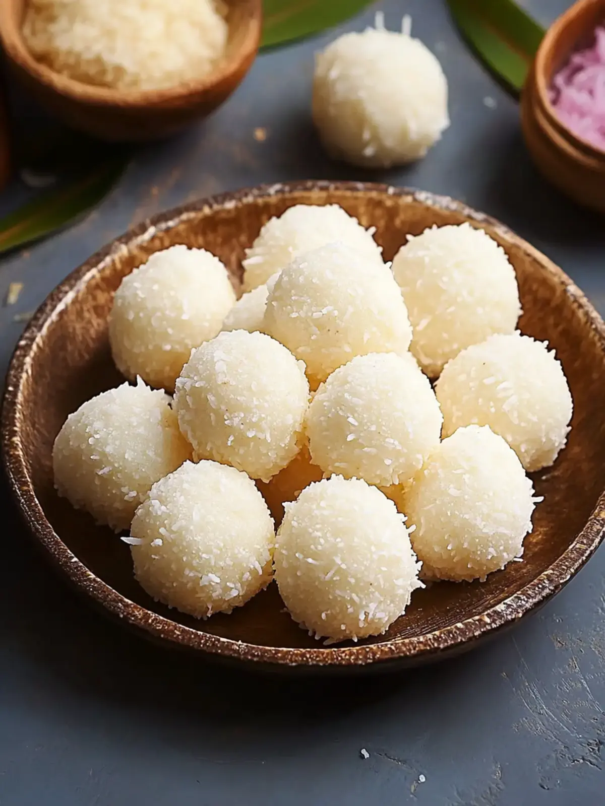 Easy Coconut Laddoos: Gluten-Free Joy in Every Bite 2 Coconut Laddoos