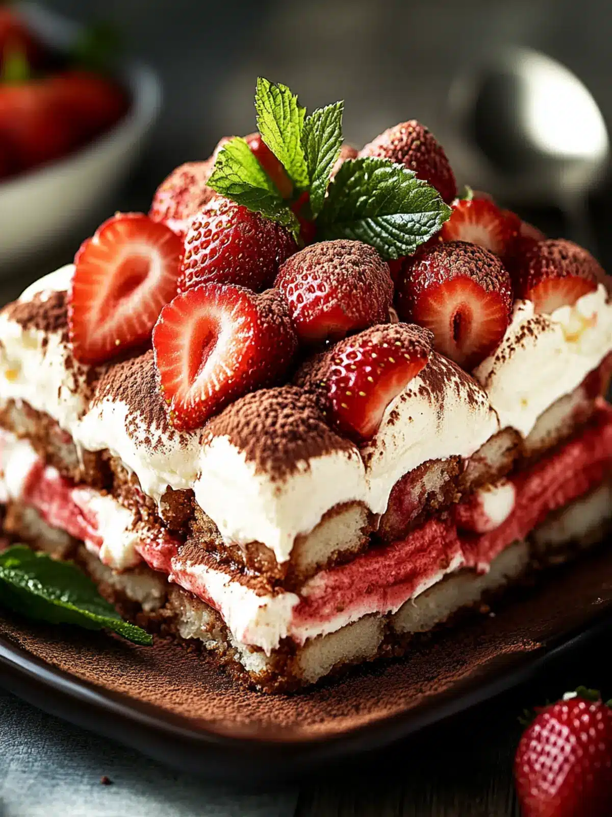 Easy No-Bake Strawberry Tiramisu for a Fruity Delight 2 Strawberry Tiramisu