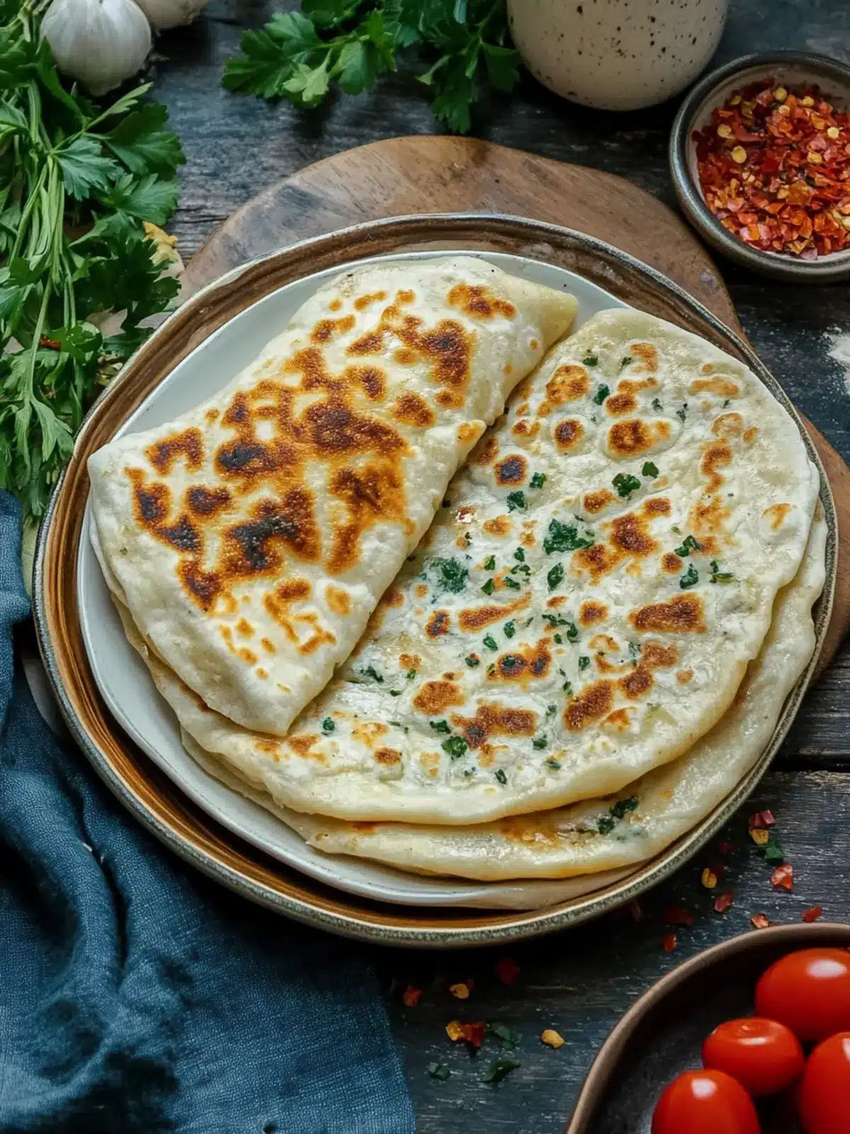 Savory Turkish Gözleme: Flaky Flatbread with Spinach Delight 2 Turkish Gozleme