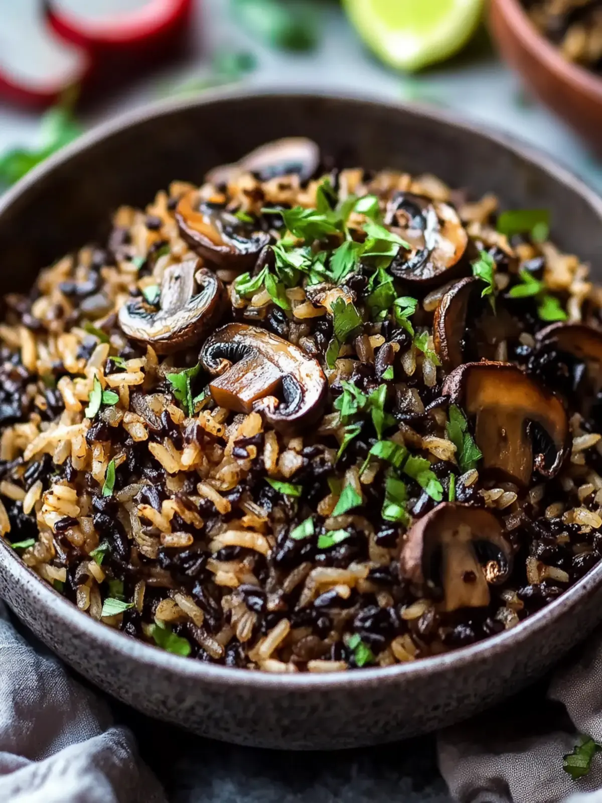 Haitian Black Mushroom Rice: A Comforting Delight at Home 5 Haitian Black Mushroom Rice